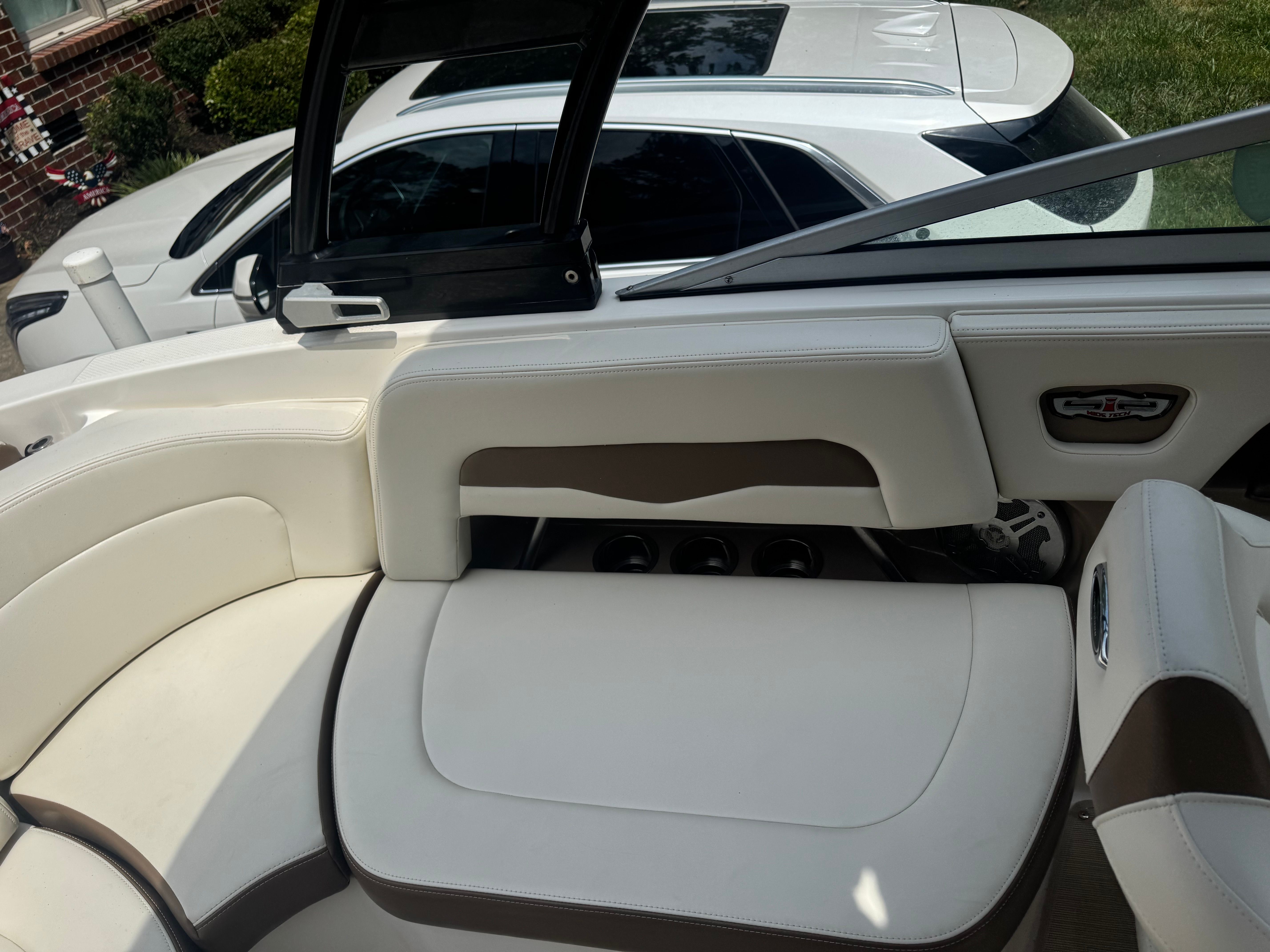 Interior of a 2016 Chaparral 246 SSi boat.