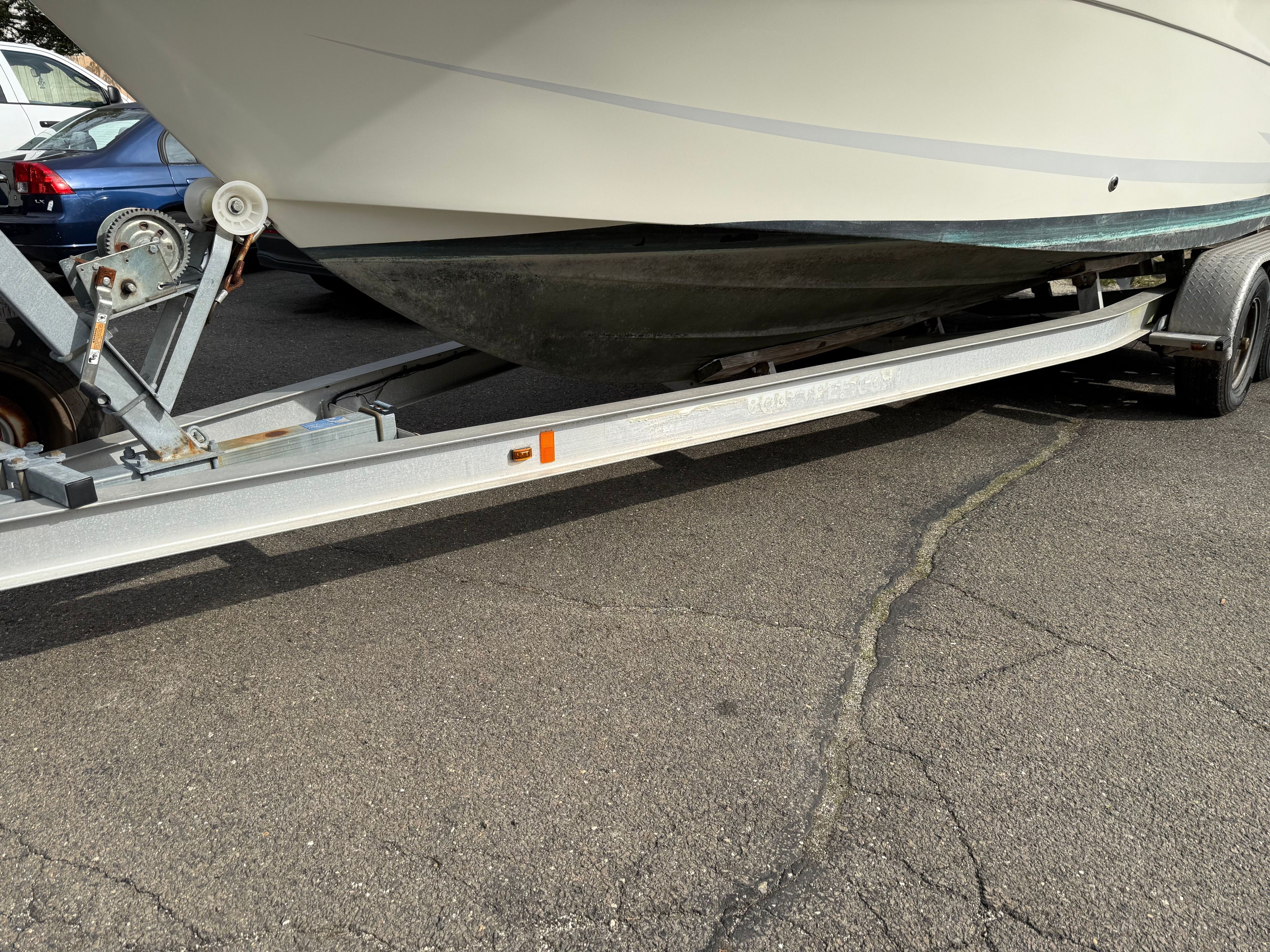 2008 Hydra-Sports Vector 2200 VX parked on a trailer.
