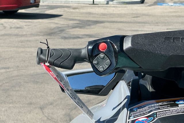 Close-up of the handlebar on a 2026 Sea-Doo GTI 130 WH IBR 26 STD.