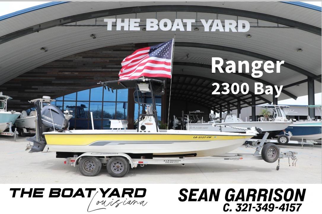 2002 Ranger 2300 Bay boat with trailer at The Boat Yard, Louisiana.
