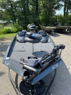 Ranger RT198P 2025 boat parked on a trailer outdoors.