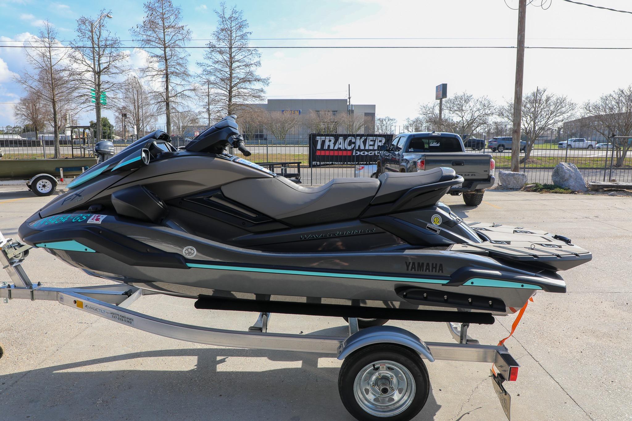 2025 Yamaha WaveRunner FX HO on trailer, parked outdoors in a lot.