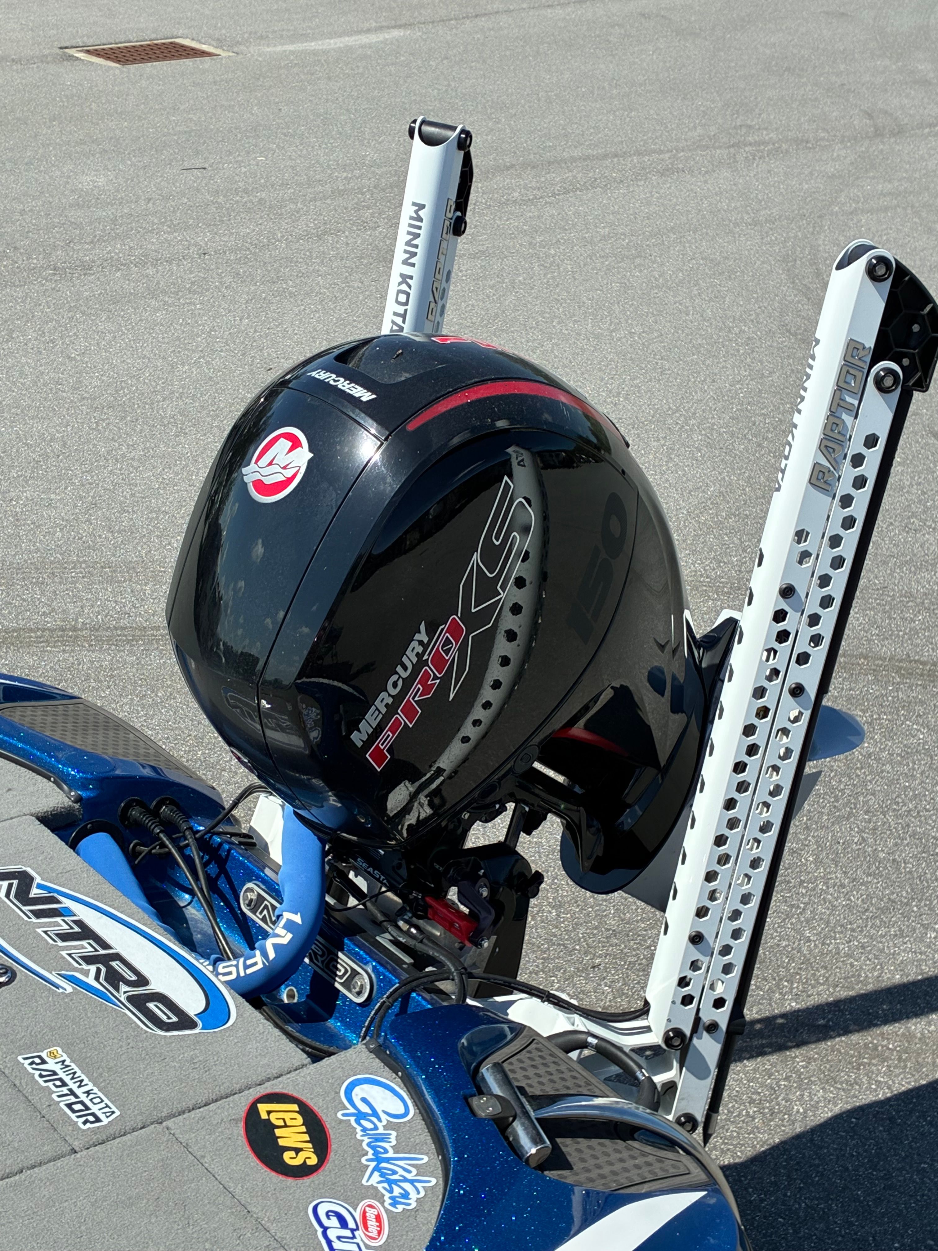 2024 Nitro Z18 Pro with Mercury Pro XS engine and Minn Kota accessories.