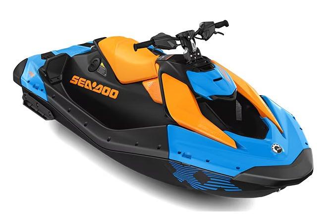 Manufacturer Provided Image: 2026 Sea-Doo Spark Trixx for 1, vibrant blue and orange design, sleek watercraft.