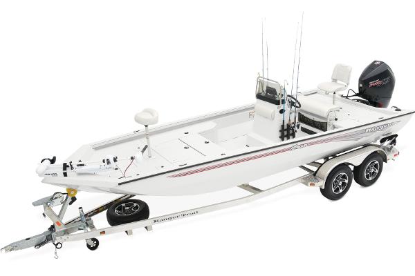 Manufacturer Provided Image: Manufacturer Provided Image: 2025 Ranger RB210 boat on trailer, featuring sleek design and modern fishing equipment.