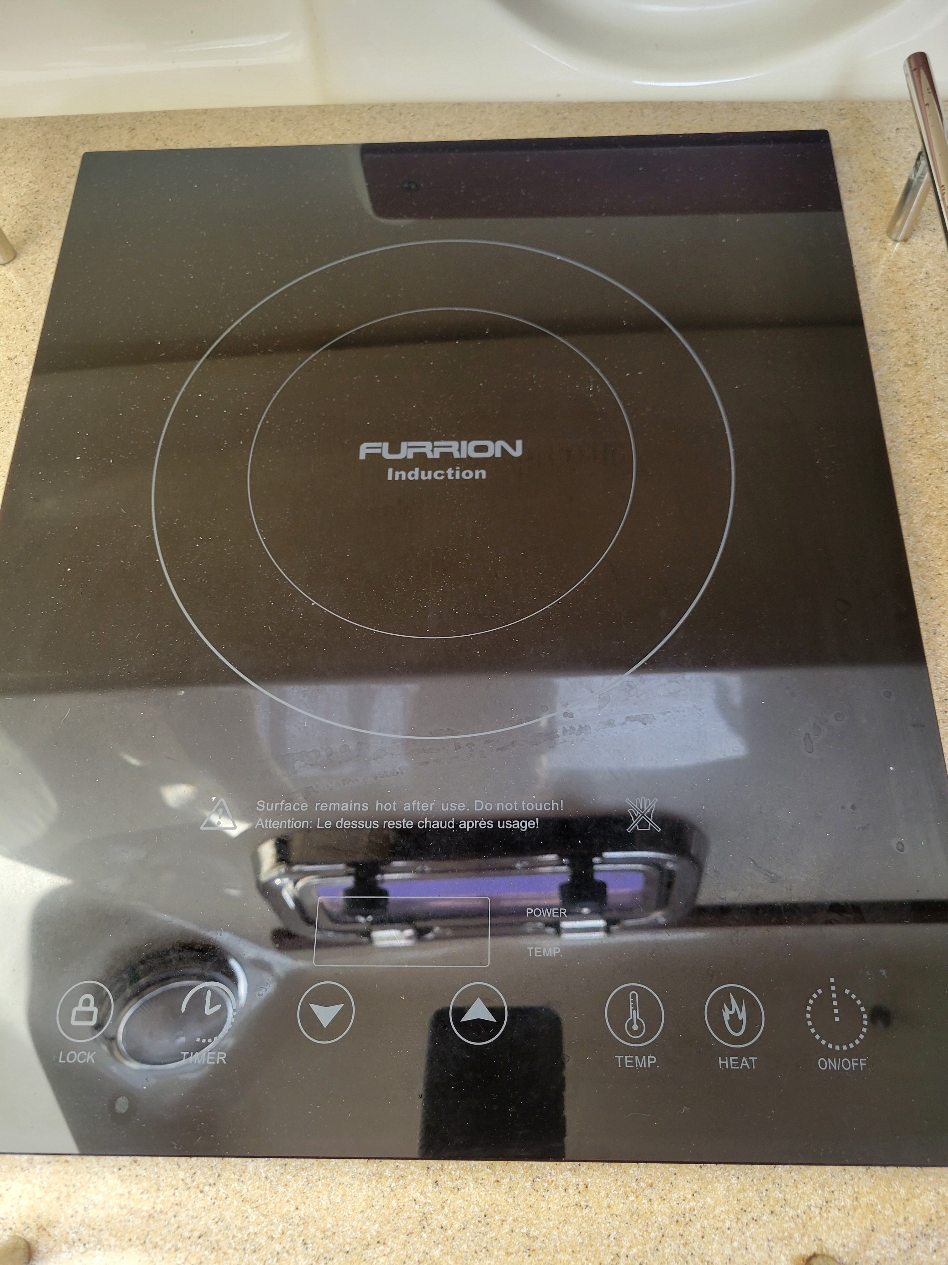 Furrion induction cooktop on Hake Seaward 26 RK, 2018.