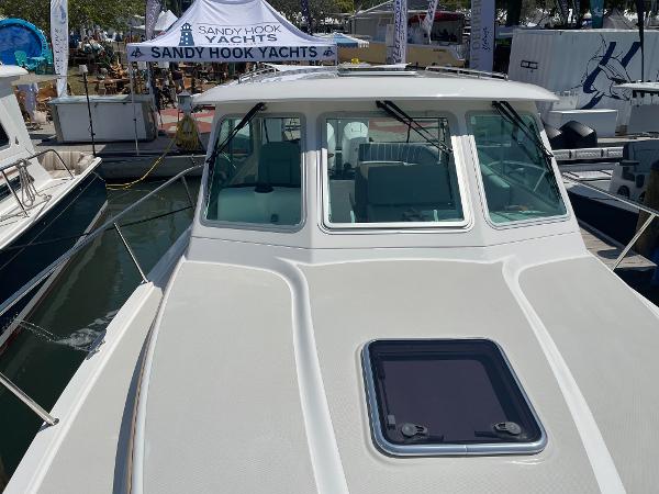 2024 Back Cove 34O yacht at Sandy Hook Yachts display.