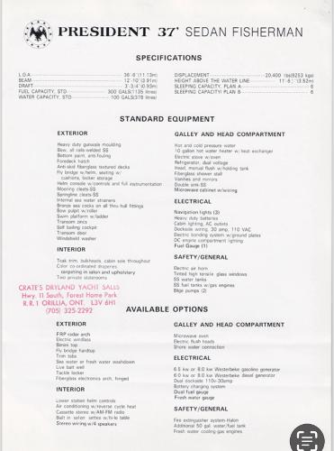 1988 President 37 Sedan Sport Fish - 28