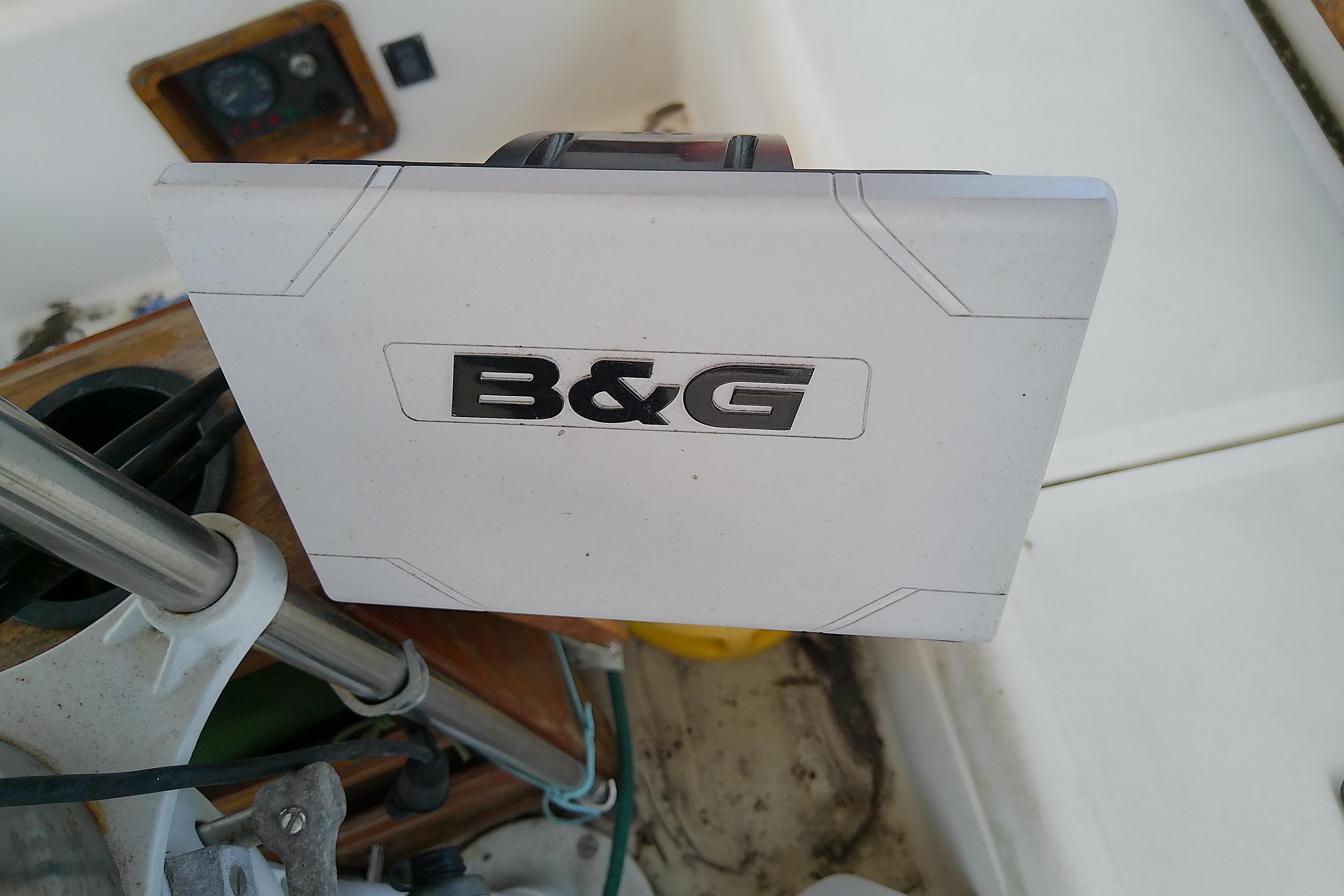 B&G marine equipment on 1981 Sea Sprite 34 sailboat cockpit.