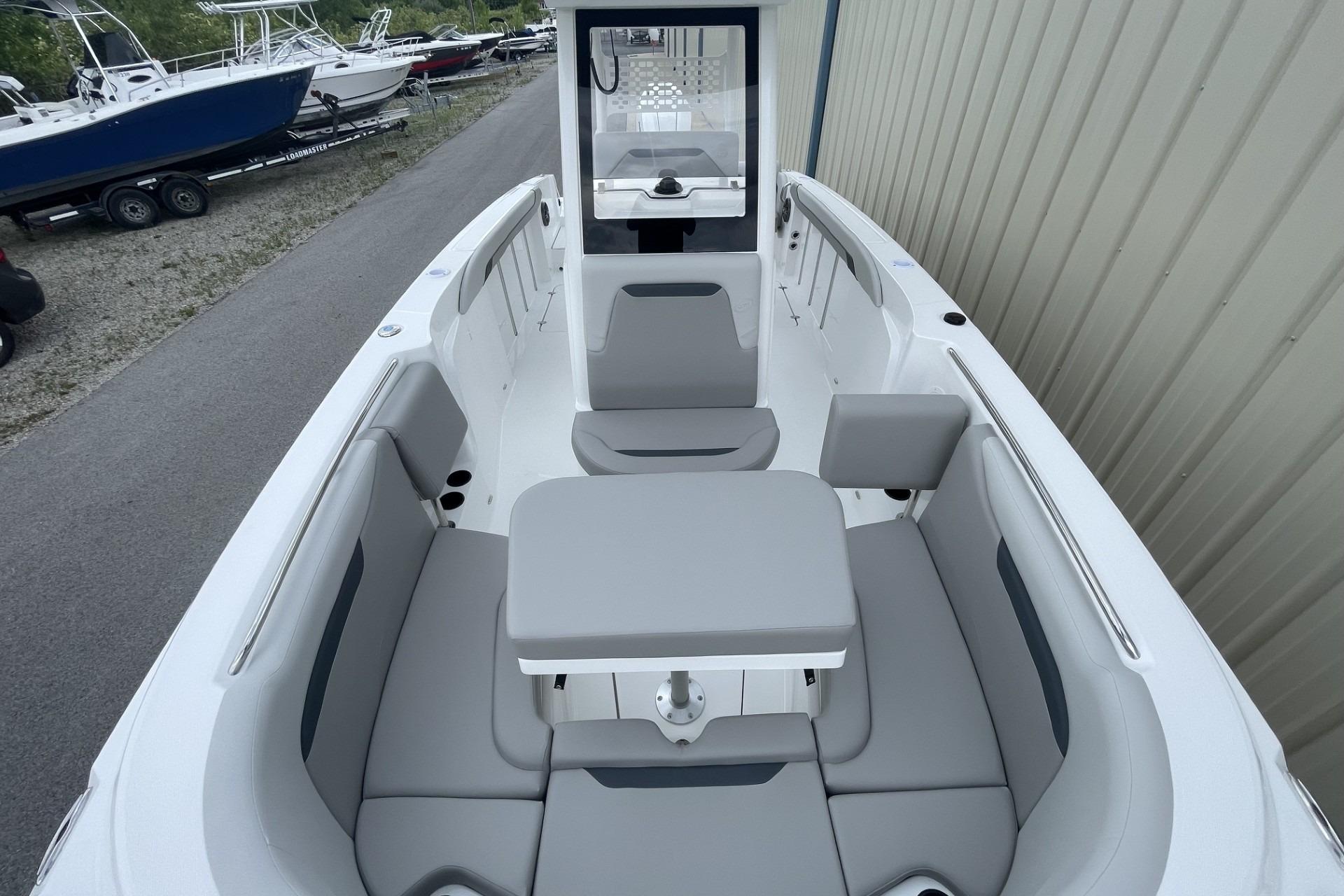 2026 Hurricane Center Console 24 OB boat with spacious seating and sleek design.
