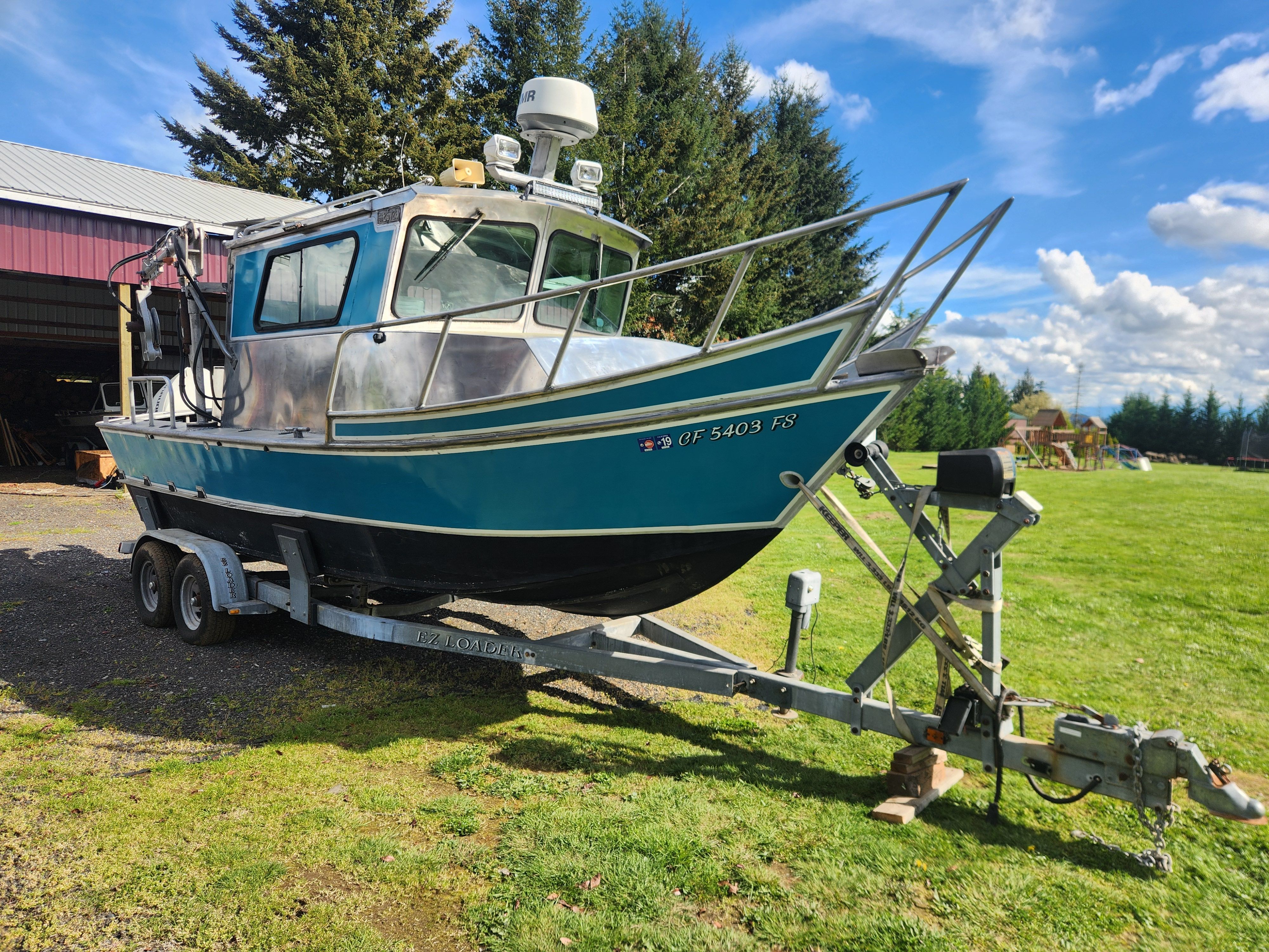 1973 Aluminum Cruiser Fisher boat