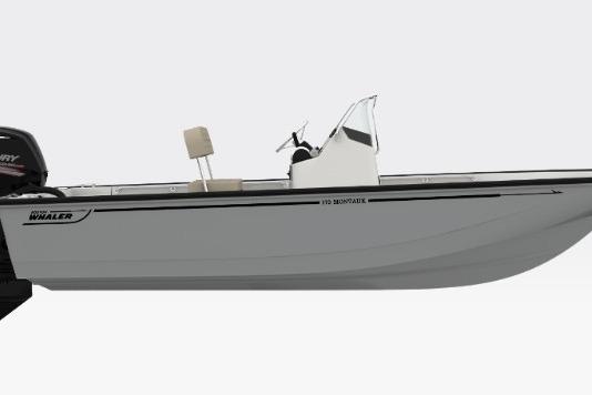 2026 Boston Whaler 170 Montauk boat side view