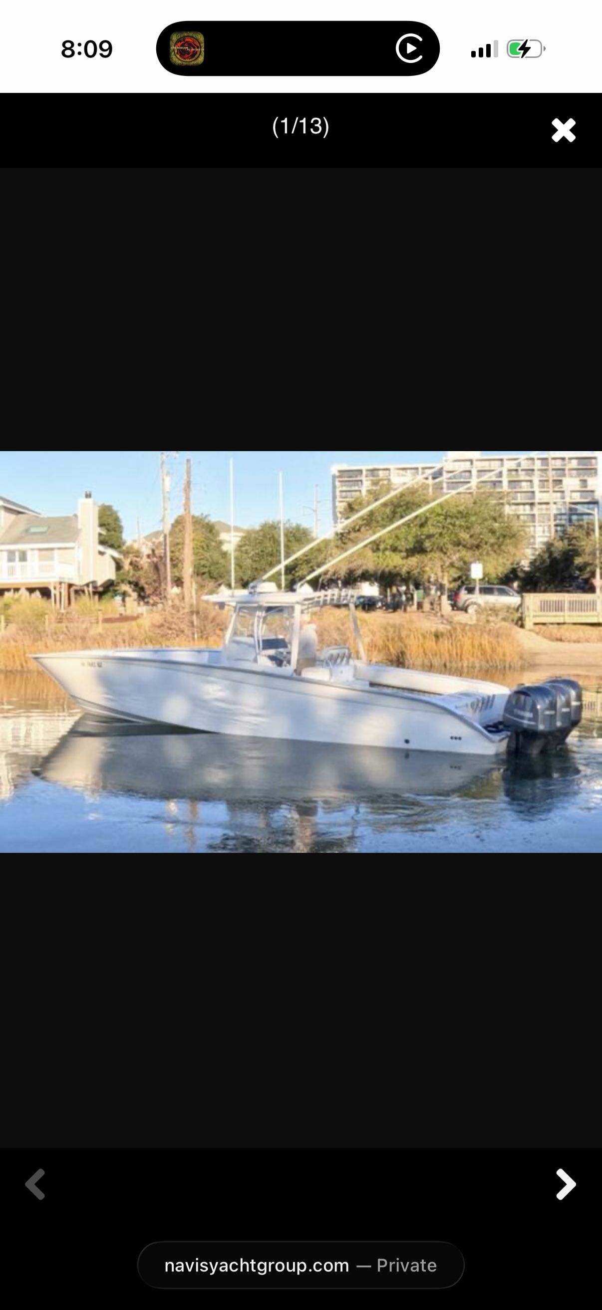A 2007 Cape Horn 36T boat on calm water.