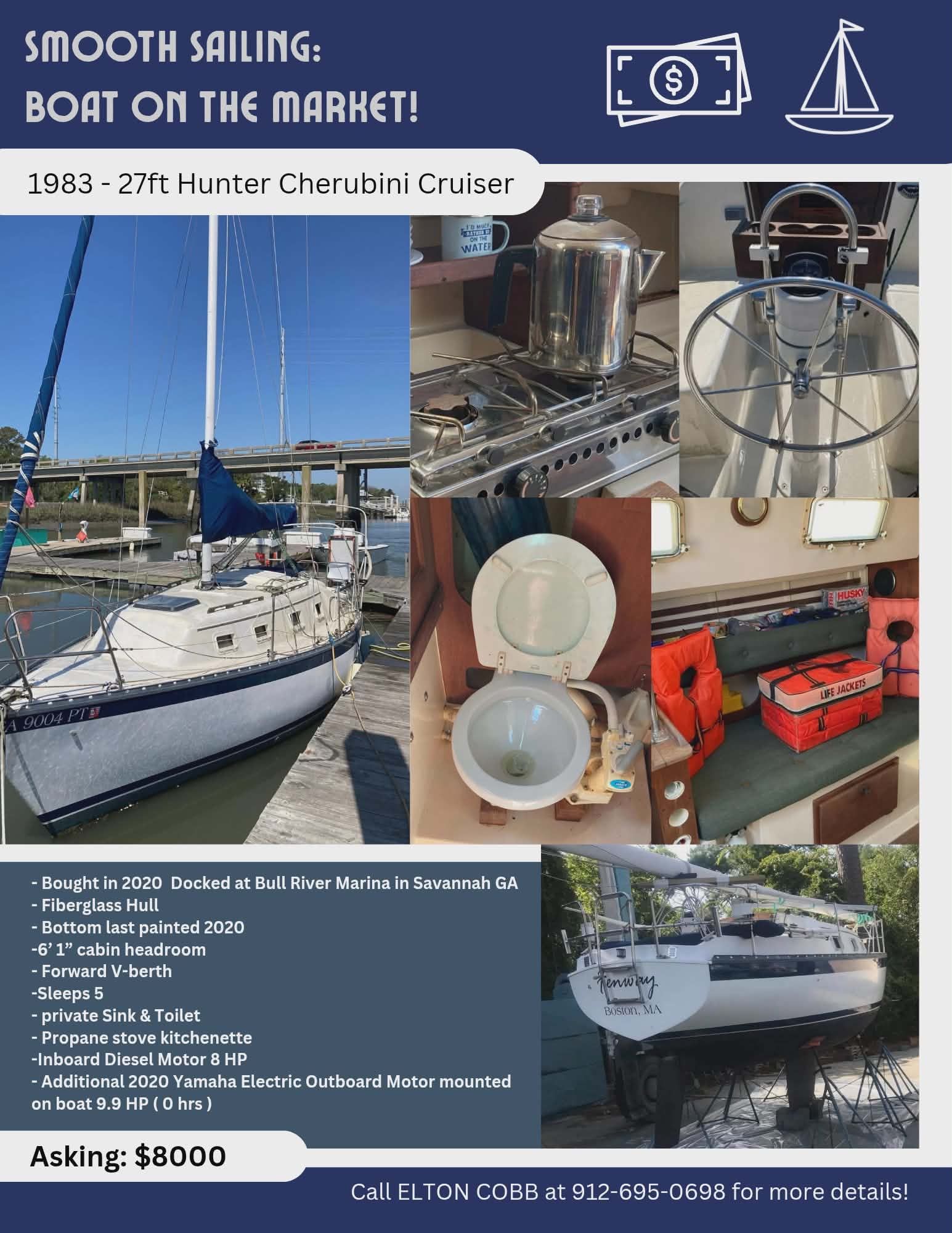 1983 Hunter Sailboat