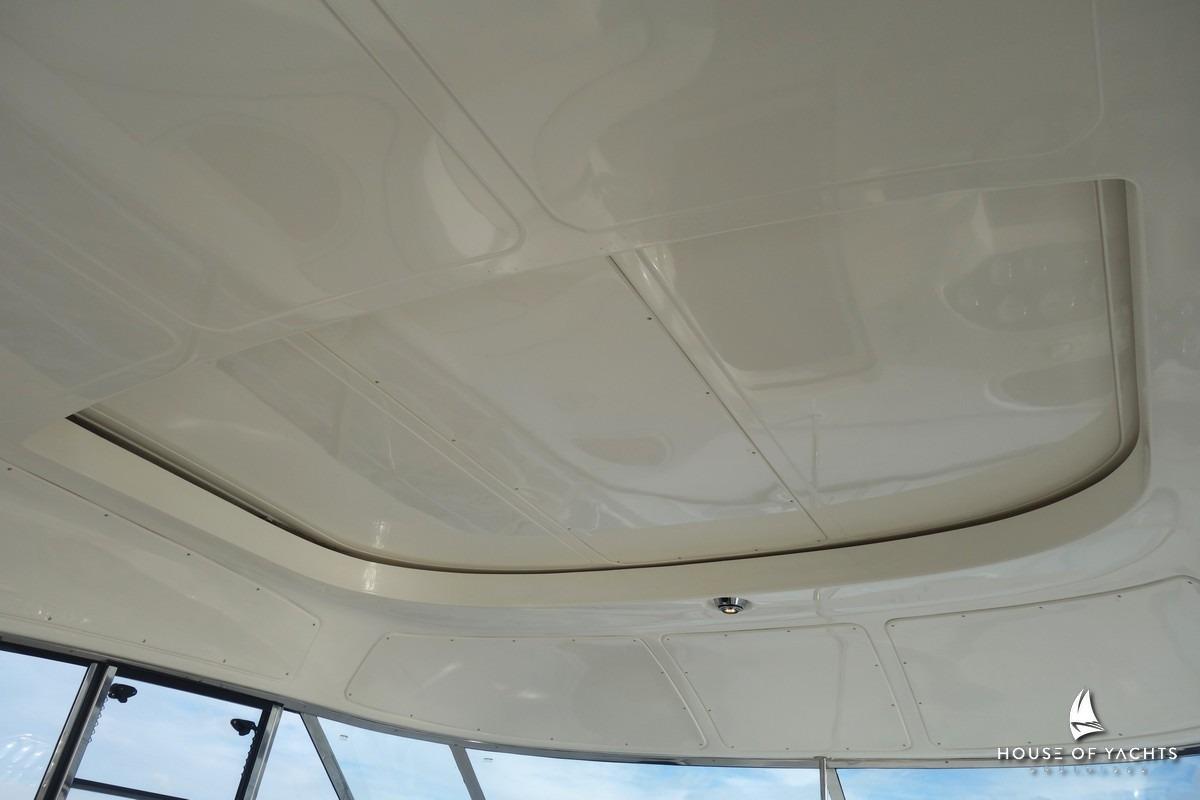 Ceiling view of a 2008 Bavaria 37 Sport yacht with sleek, modern design.