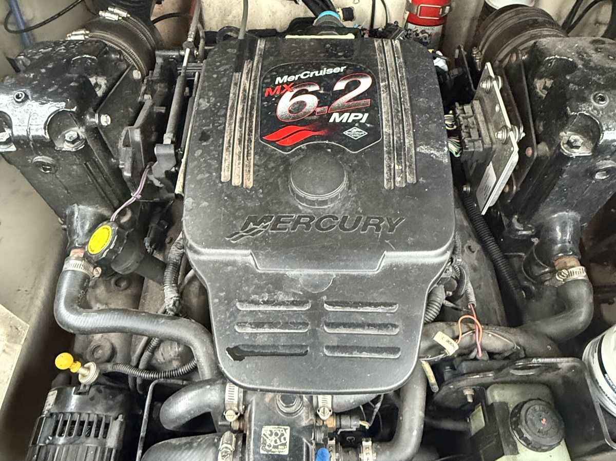 A MerCruiser 6.2 MPI engine in a 2007 Sea Ray 240 Sundeck boat.