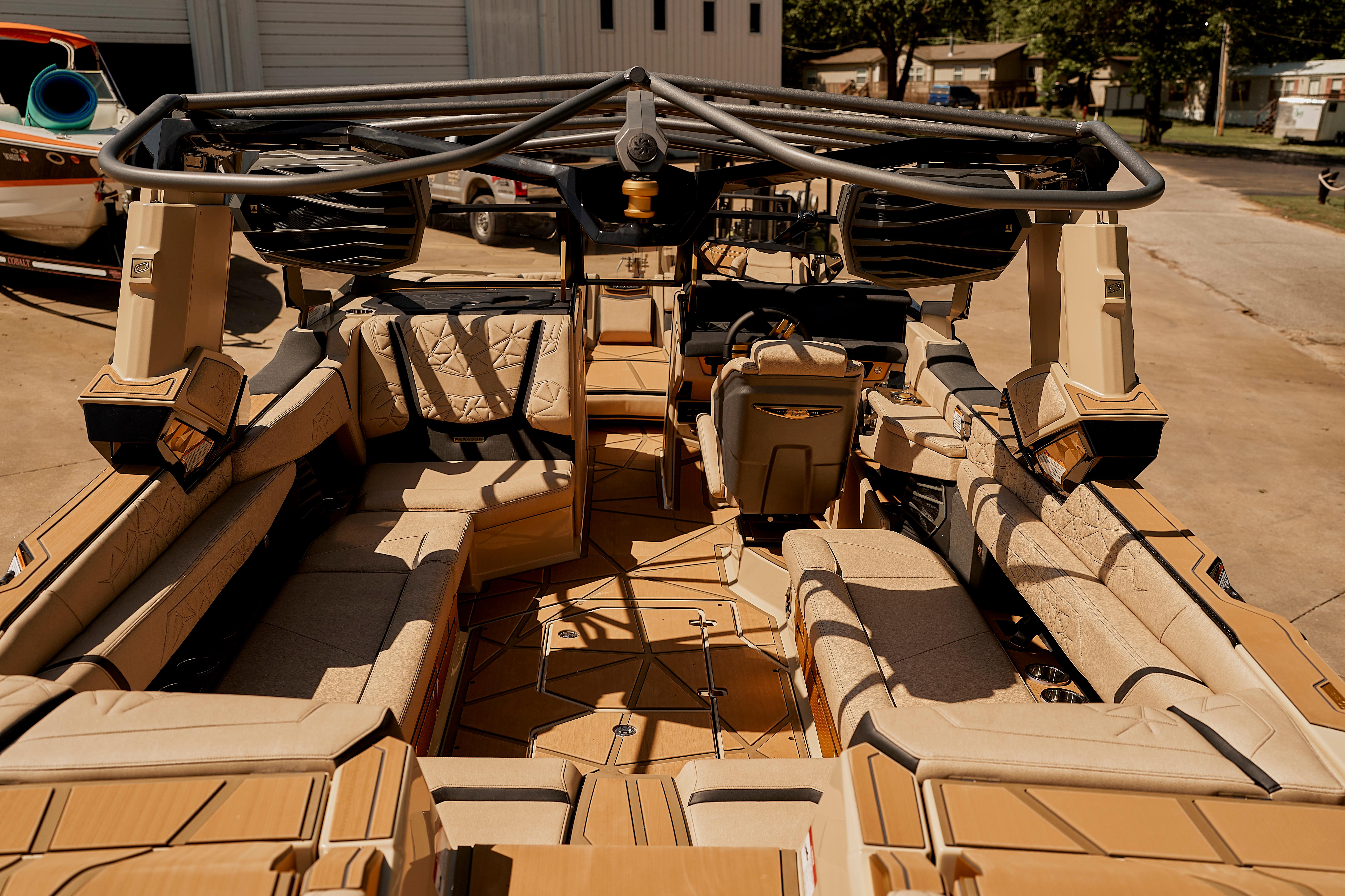 2025 Nautique Super Air Nautique G25 Paragon interior with luxurious seating and advanced features.