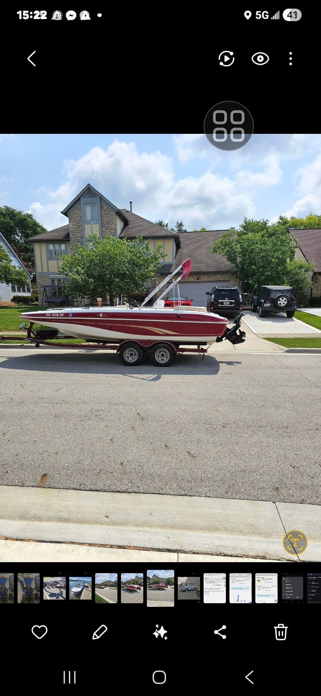 2001 Tracker 202 tahoe deck boat