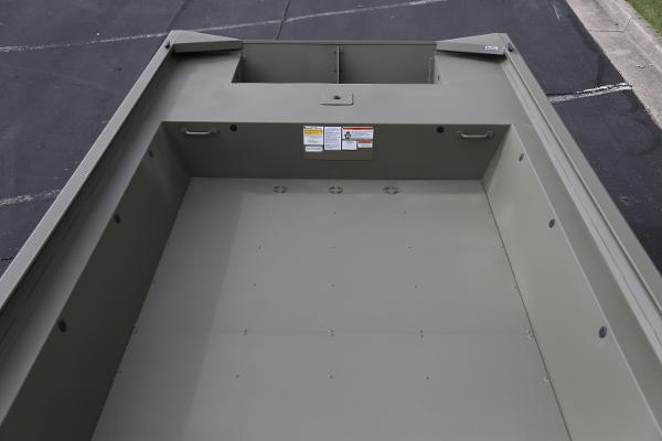 2025 Tracker GRIZZLY 1860 Utility boat interior, showcasing spacious, durable design.