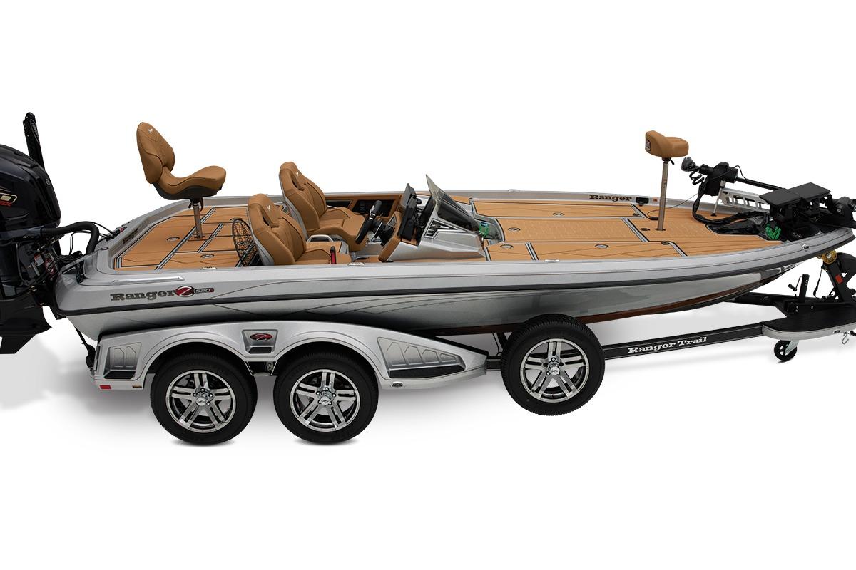 Manufacturer Provided Image: 2026 Ranger Z520R Ultra boat with sleek design and modern features on trailer.