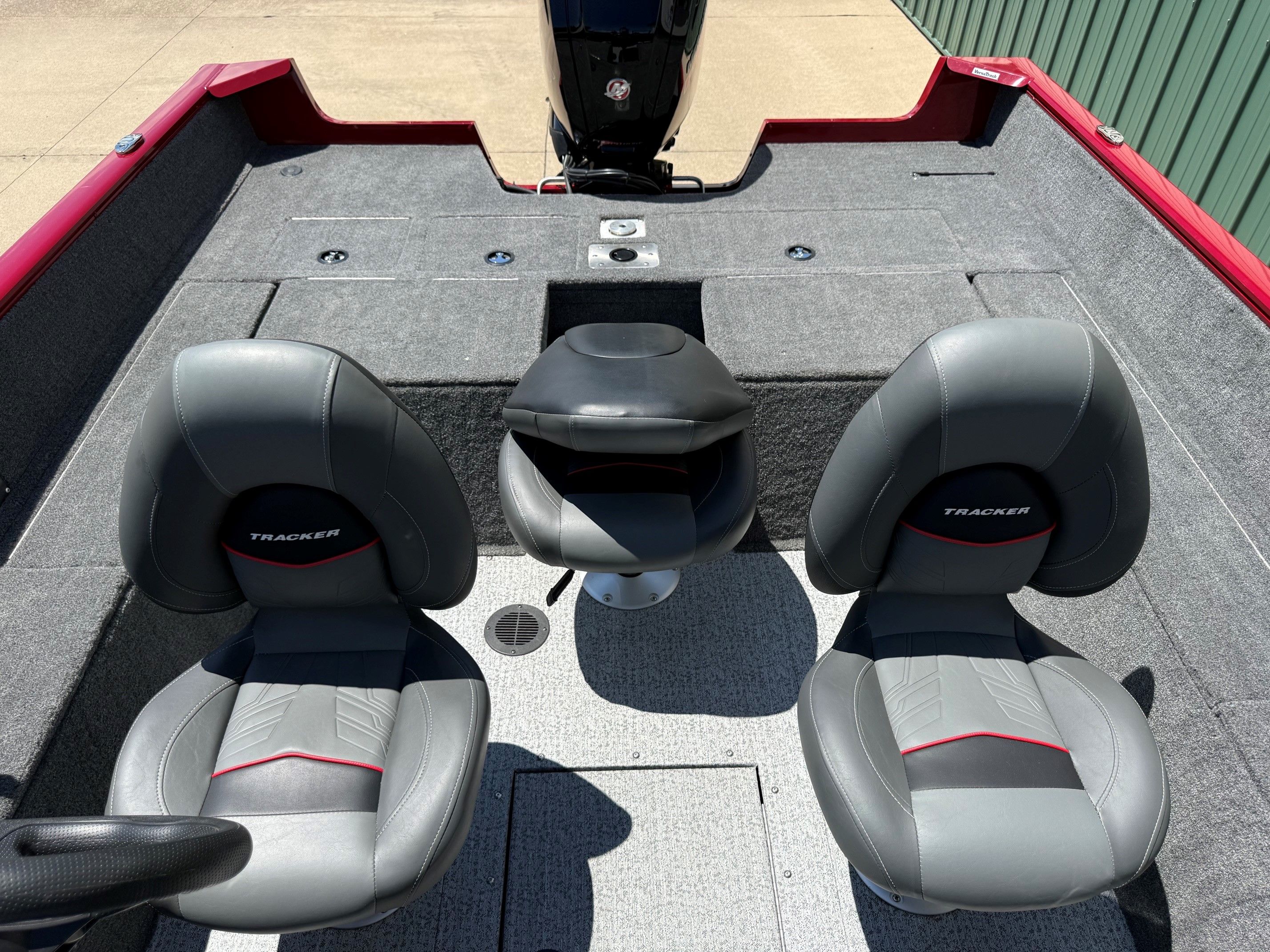 Interior of 2024 Tracker Pro Guide V175 boat.