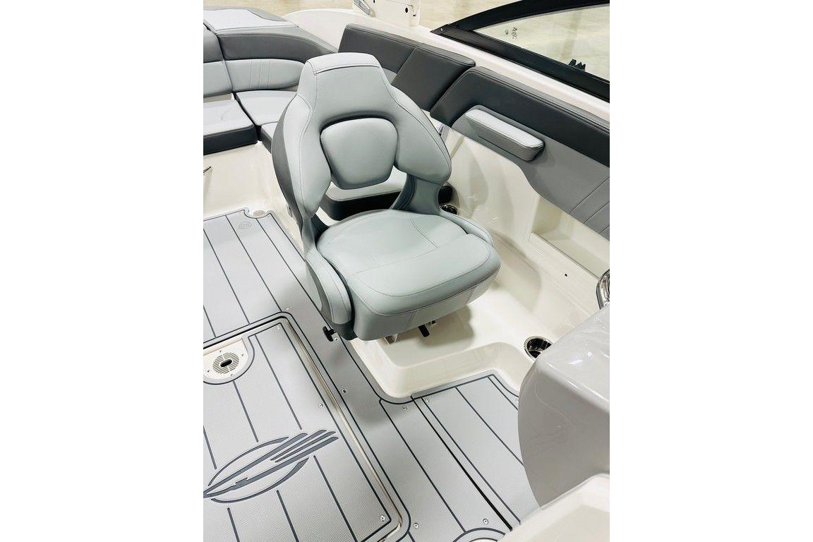 2025 Chaparral 23 SSi OB boat interior with sleek seating and modern design.