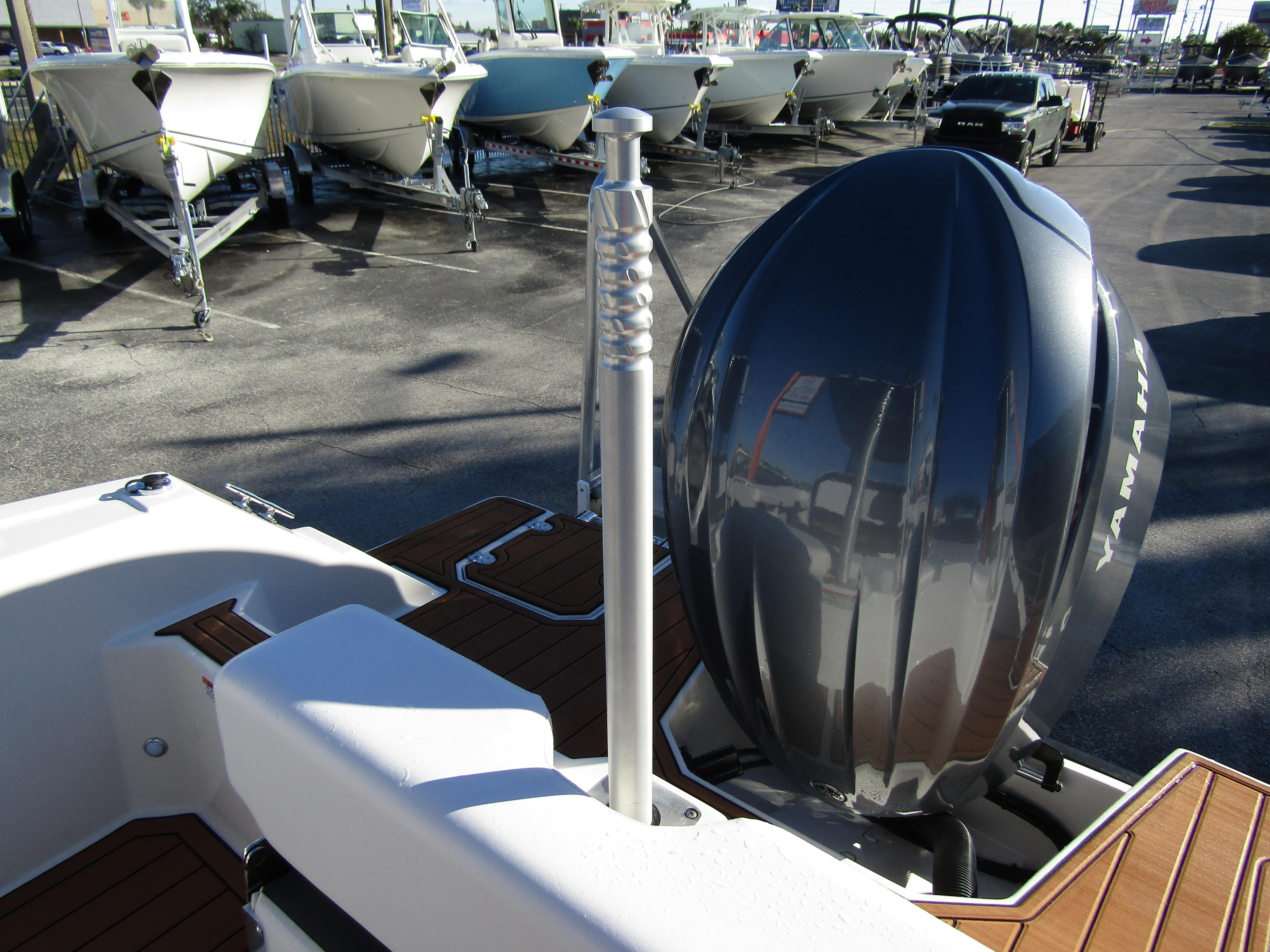 2024 Starcraft SVX 231 OB CC boat with Yamaha outboard motor.