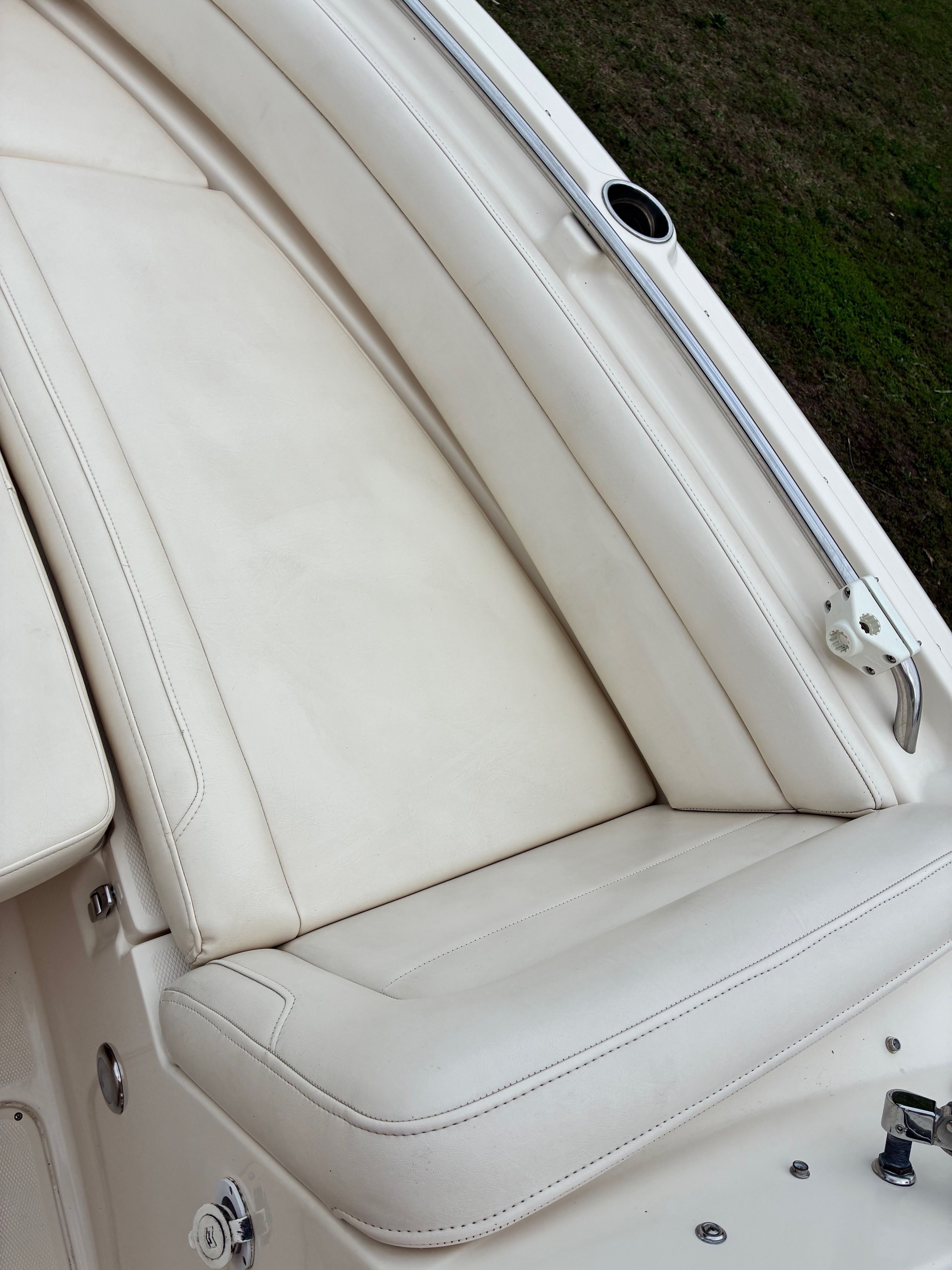 Interior of a 2018 Grady-White Freedom235 boat.