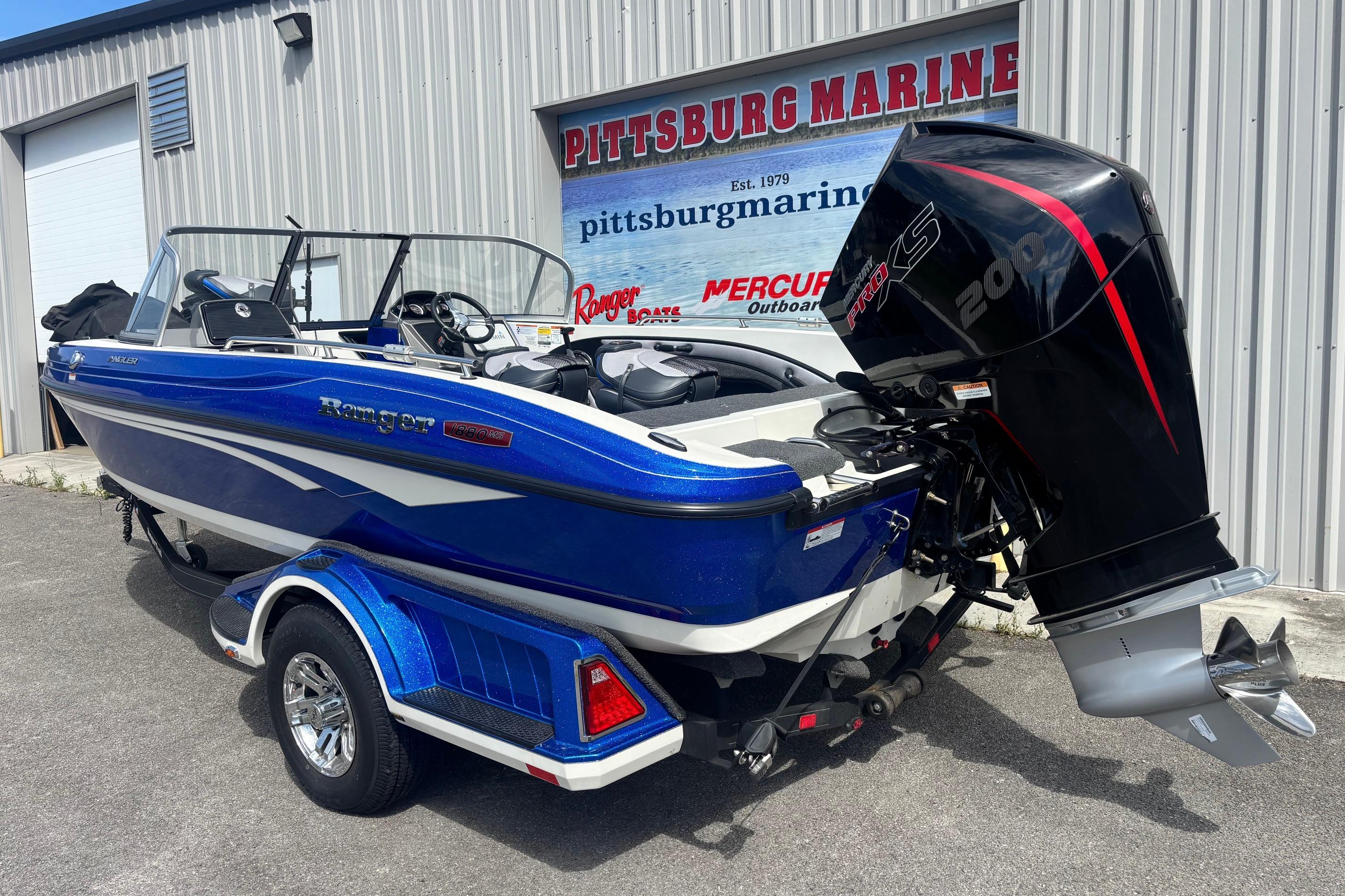 2022 Ranger 1880MS boat with Mercury 200 Pro XS engine at Pittsburg Marine.