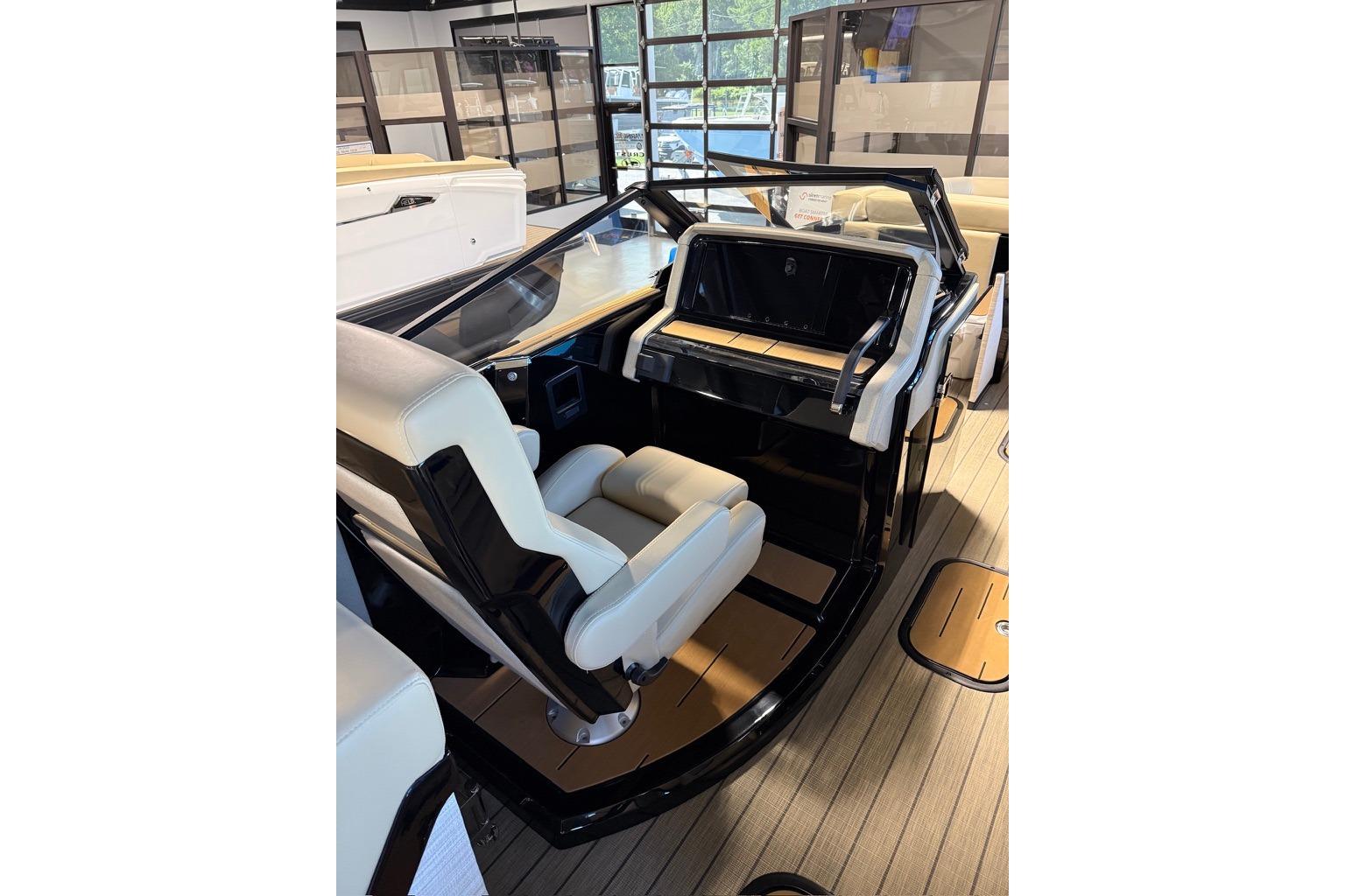 2026 Balise Halo 26C Twin boat interior with sleek seating and modern design.