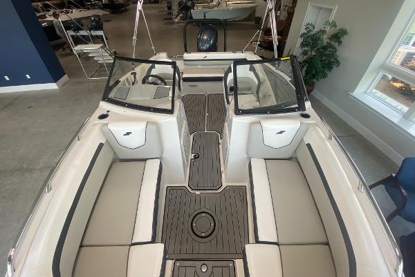 2024 Starcraft SVX 190 boat interior with seating and deck.