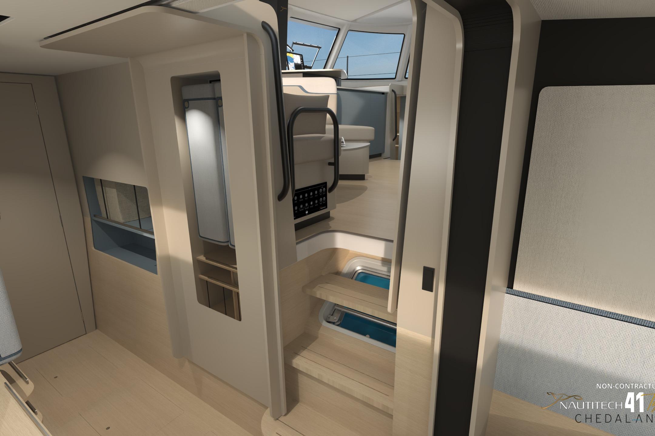 Interior of Nautitech 41 Type S 2026 with modern design.
