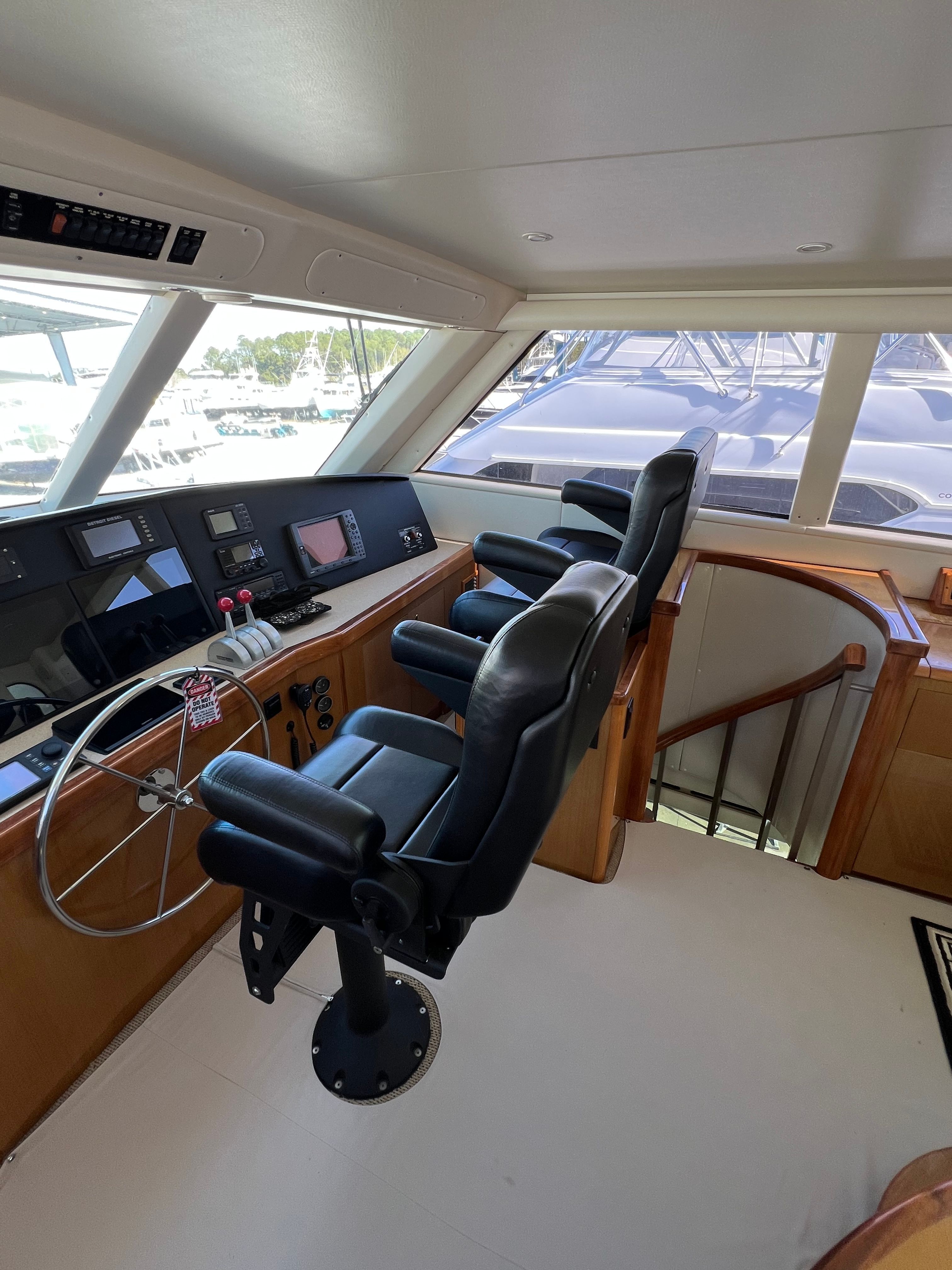 2002 Viking 61 Enclosed Bridge - 65