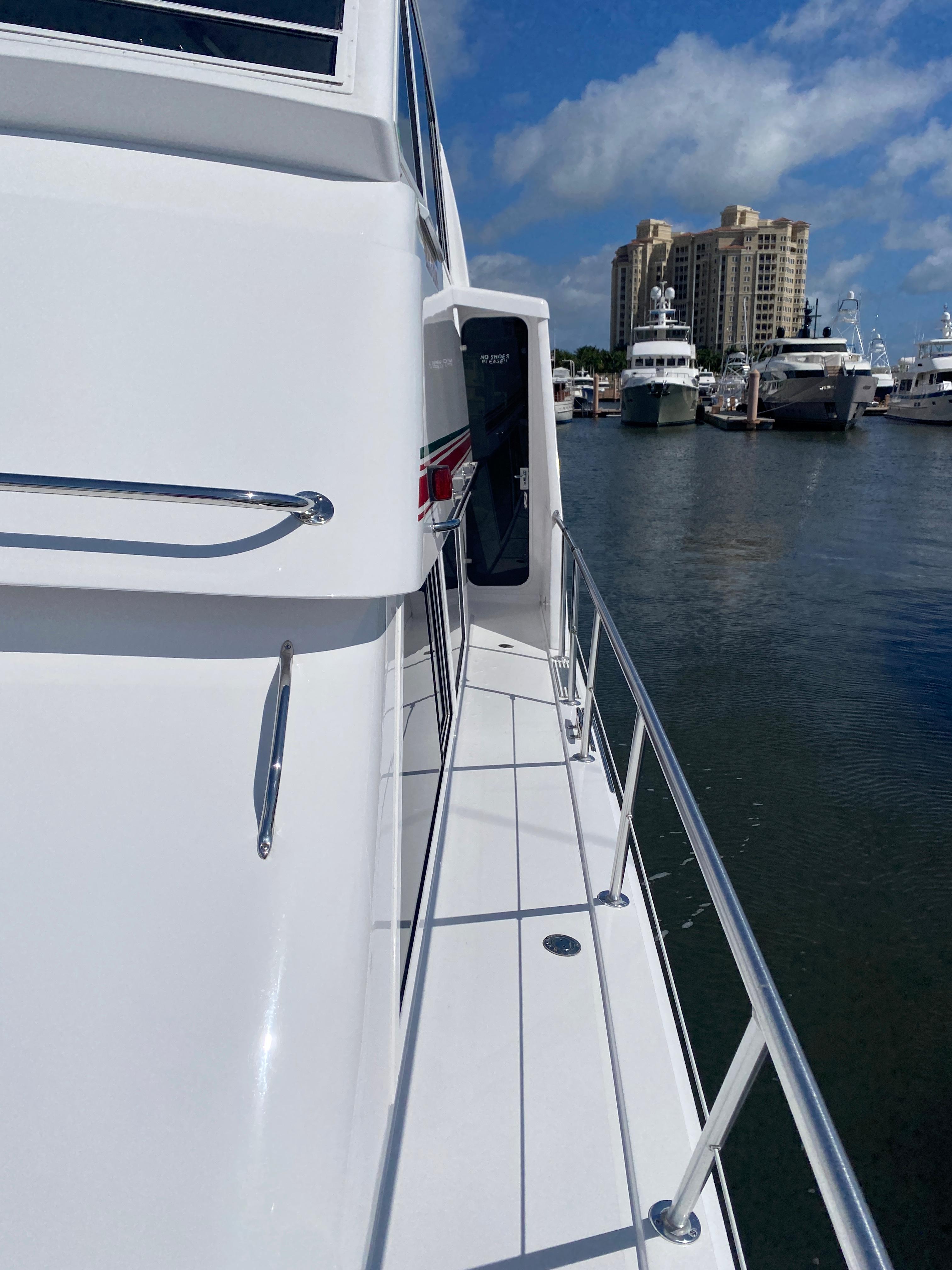 Clean Deck Lines looking Aft Port