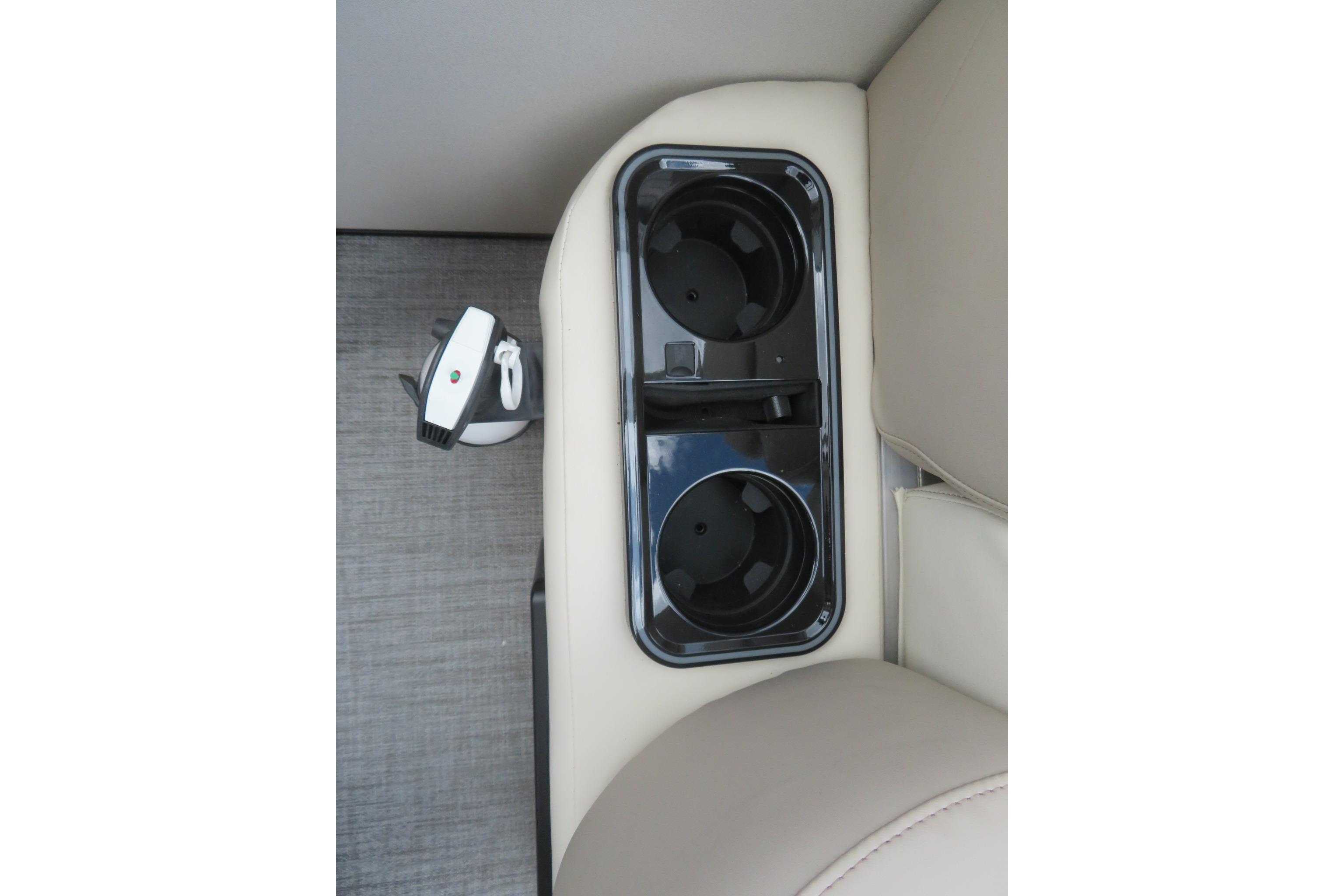 Cup holders in Avalon Excalibur LTD Quad Lounger 2026.