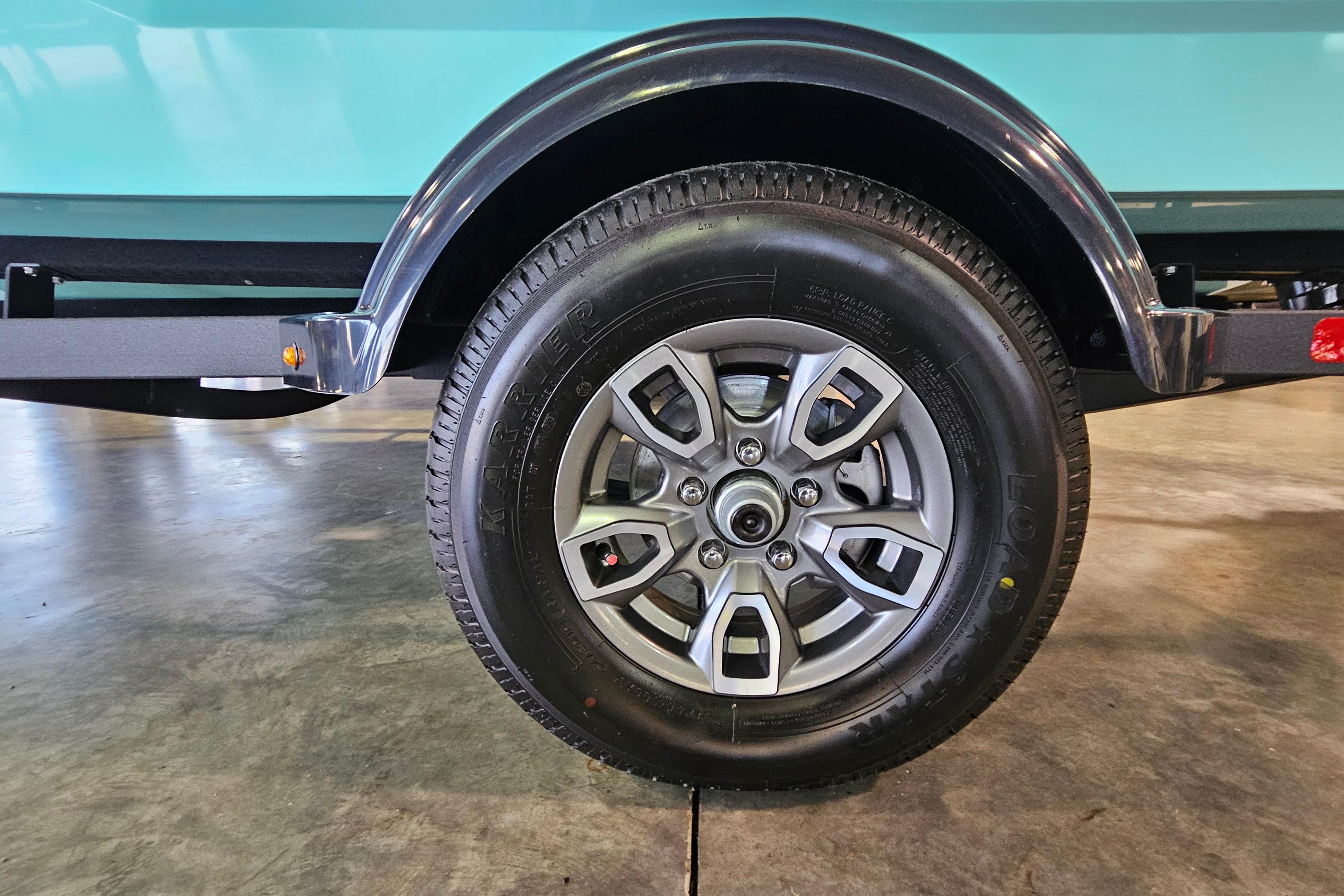 2026 Tahoe T16 trailer wheel with sleek alloy rim design.