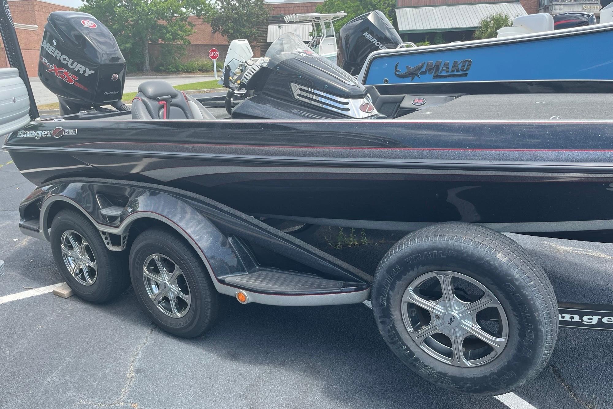 2017 Ranger Z518 Cup-Equipped boat with Mercury engine on trailer.