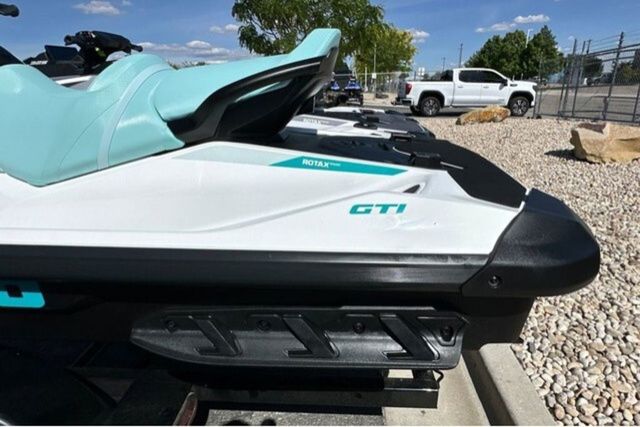 2026 Sea-Doo PWC GTI 130 WH IBR 26 STD parked on gravel.