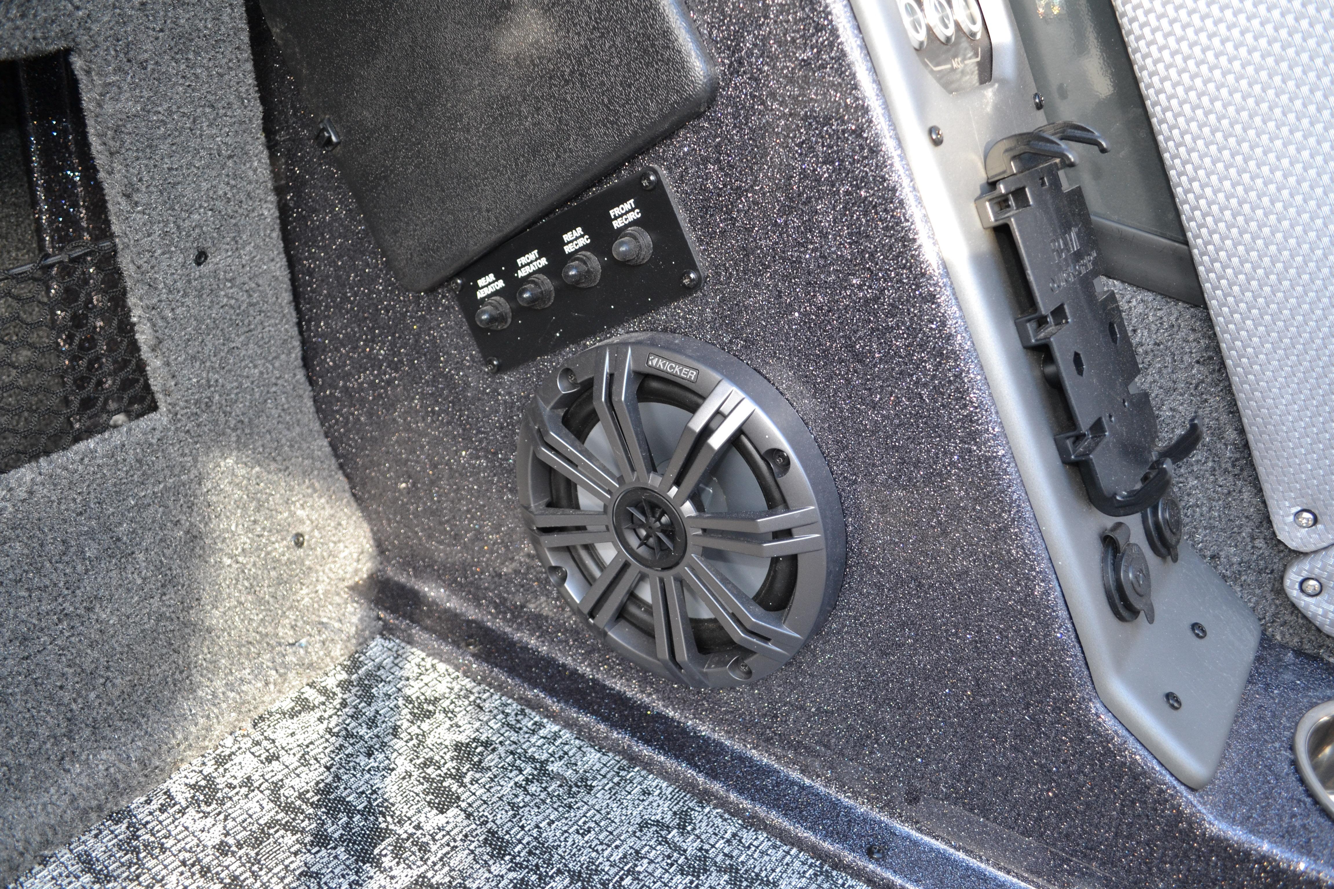 Interior of 2026 Ranger VX1888 WT with speaker and control panel.
