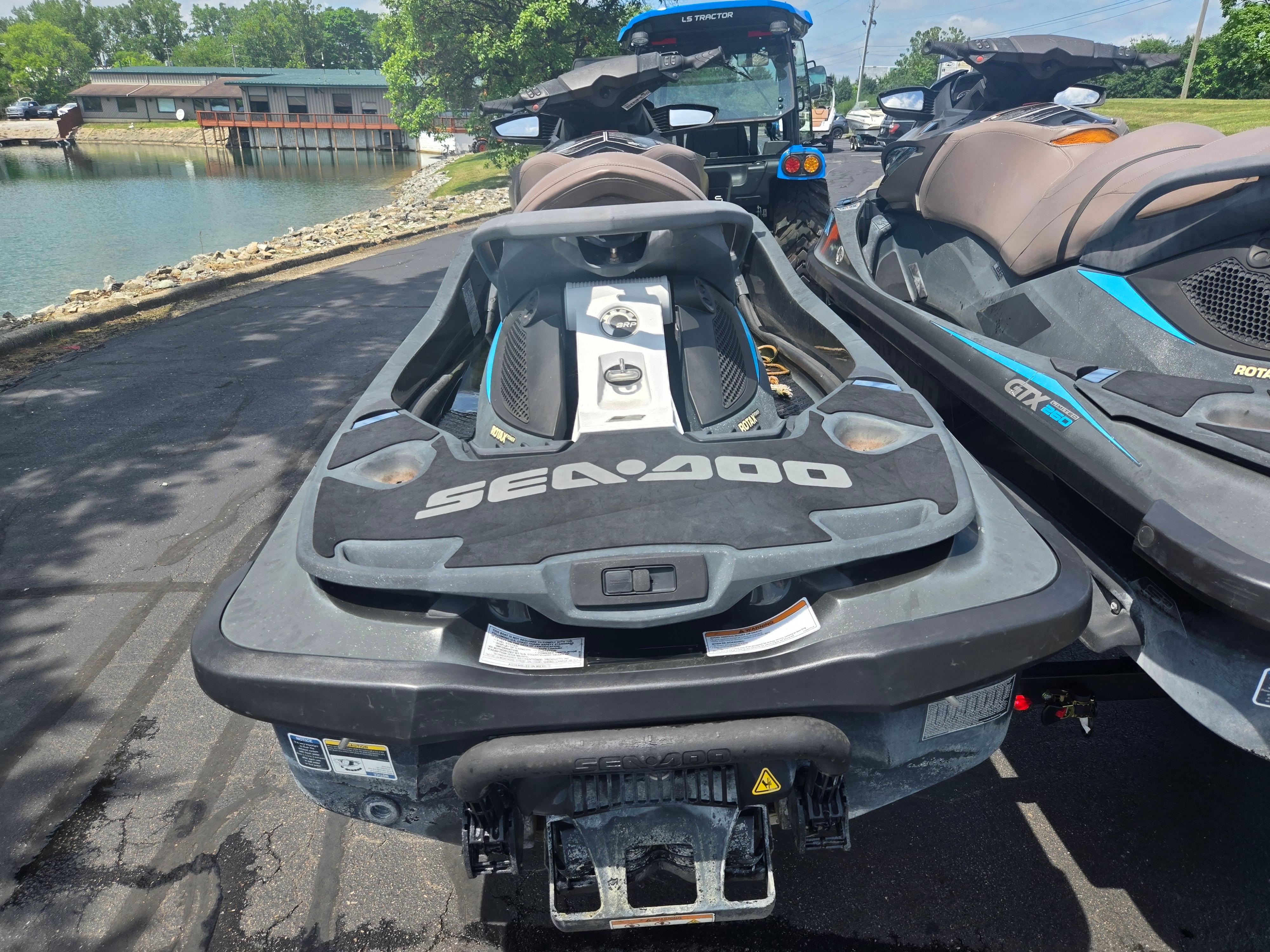 2016 Sea-Doo GTX Limited iS 260 jet ski on trailer by lakeside.