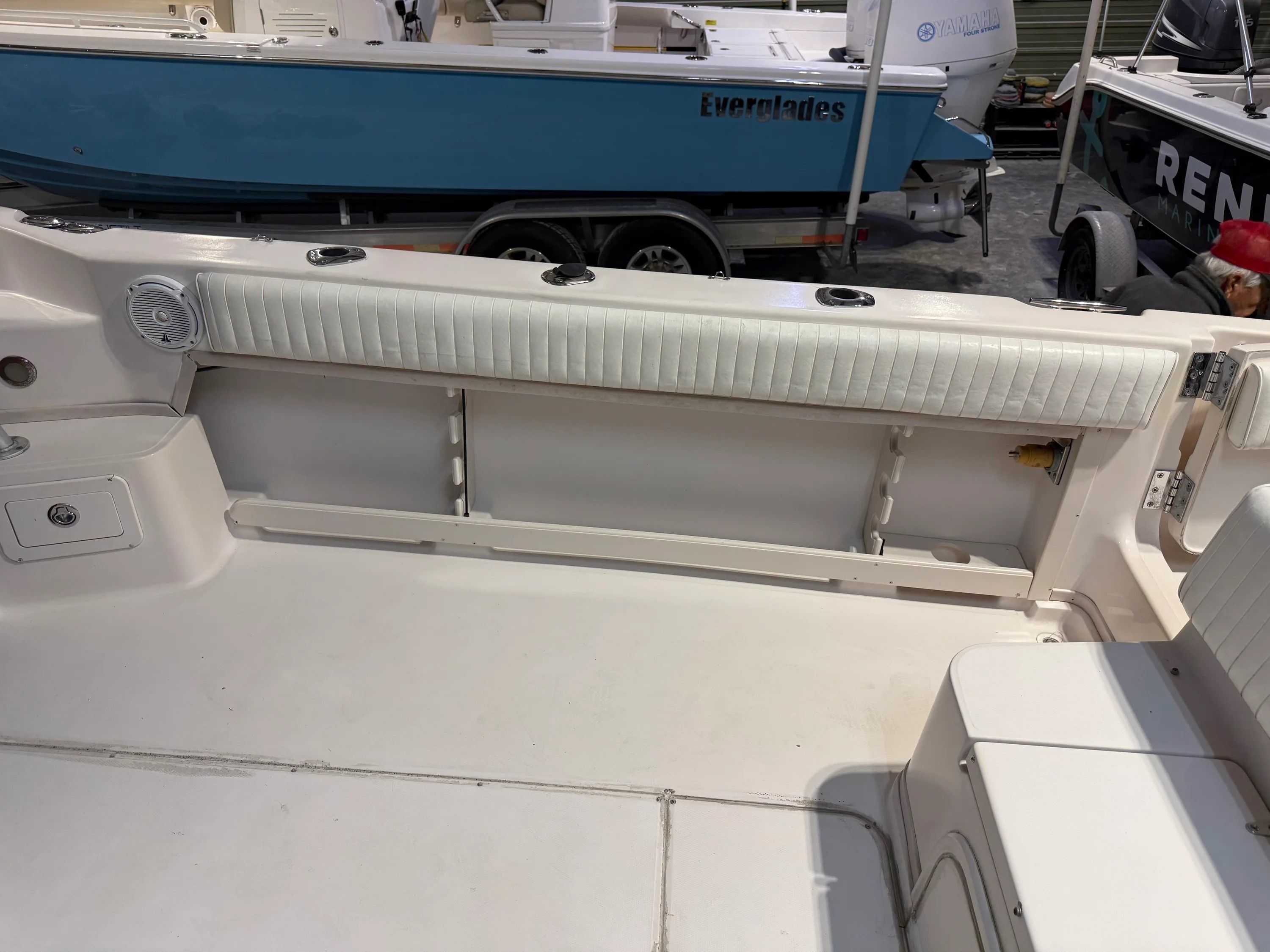 Interior of a 2002 Grady-White Marlin 300 boat.