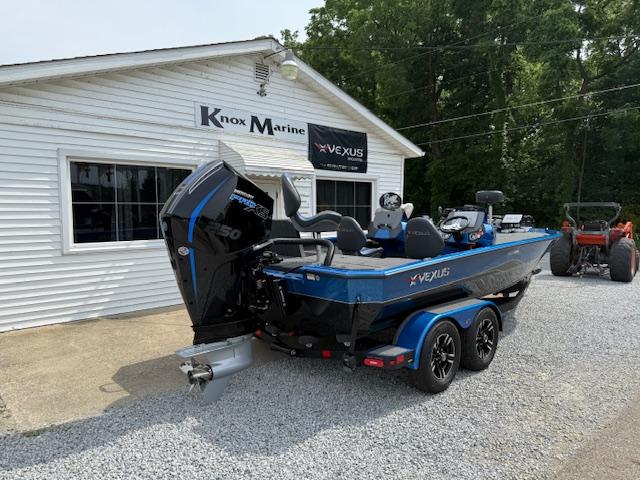 2026 Vexus 2085s boat parked outside Knox Marine dealership.