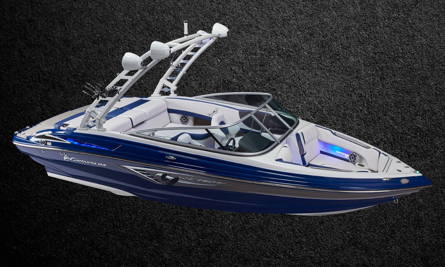 2022 Crownline 220 SS SURF boat with sleek design and modern features.