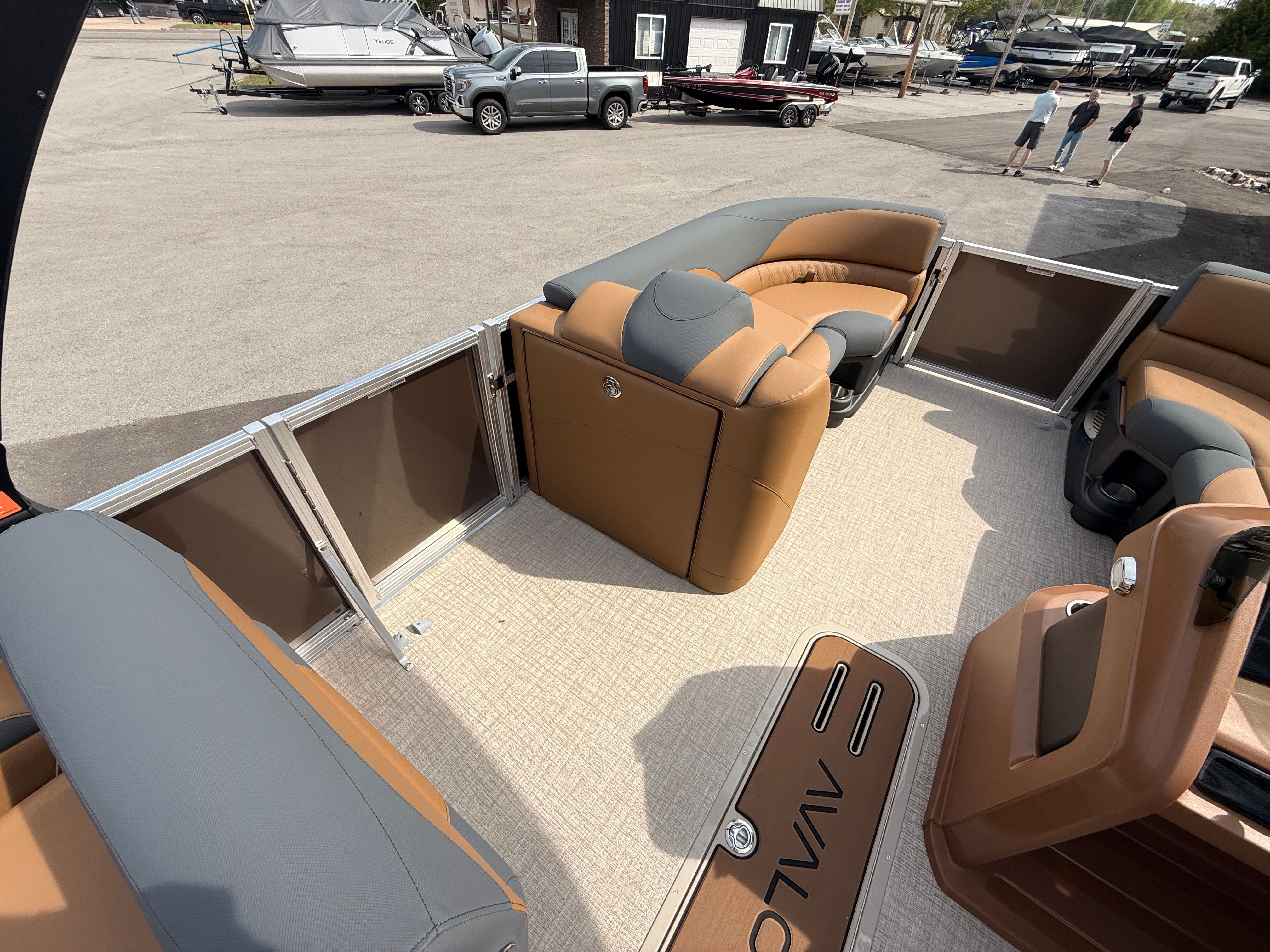 Interior of 2026 Avalon 2385 LSZ with luxurious seating.