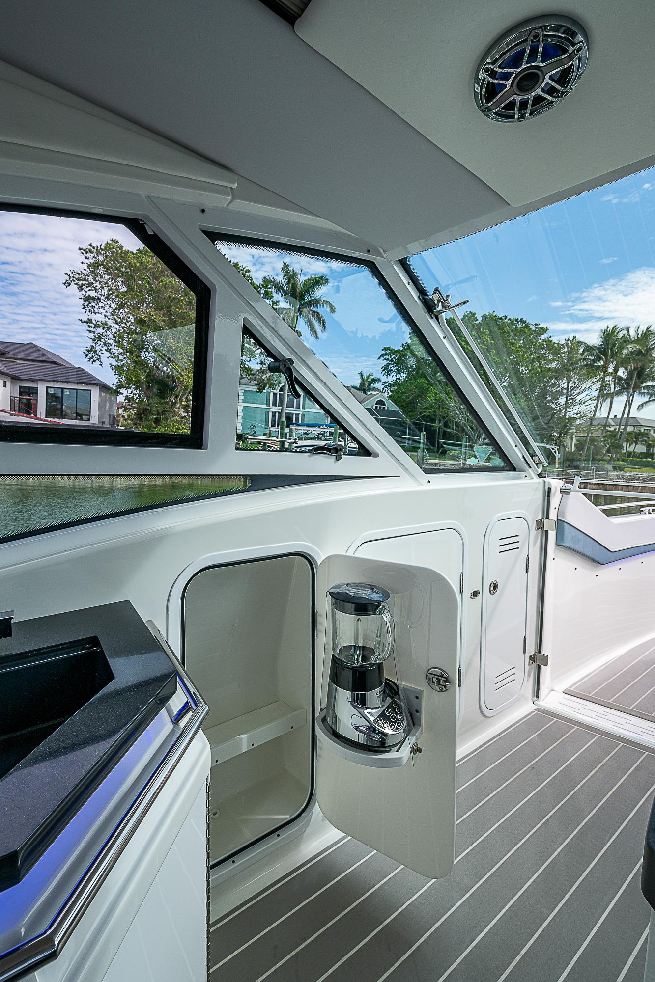 2022 Formula 430 All Sport Crossover interior with sleek design and modern amenities.