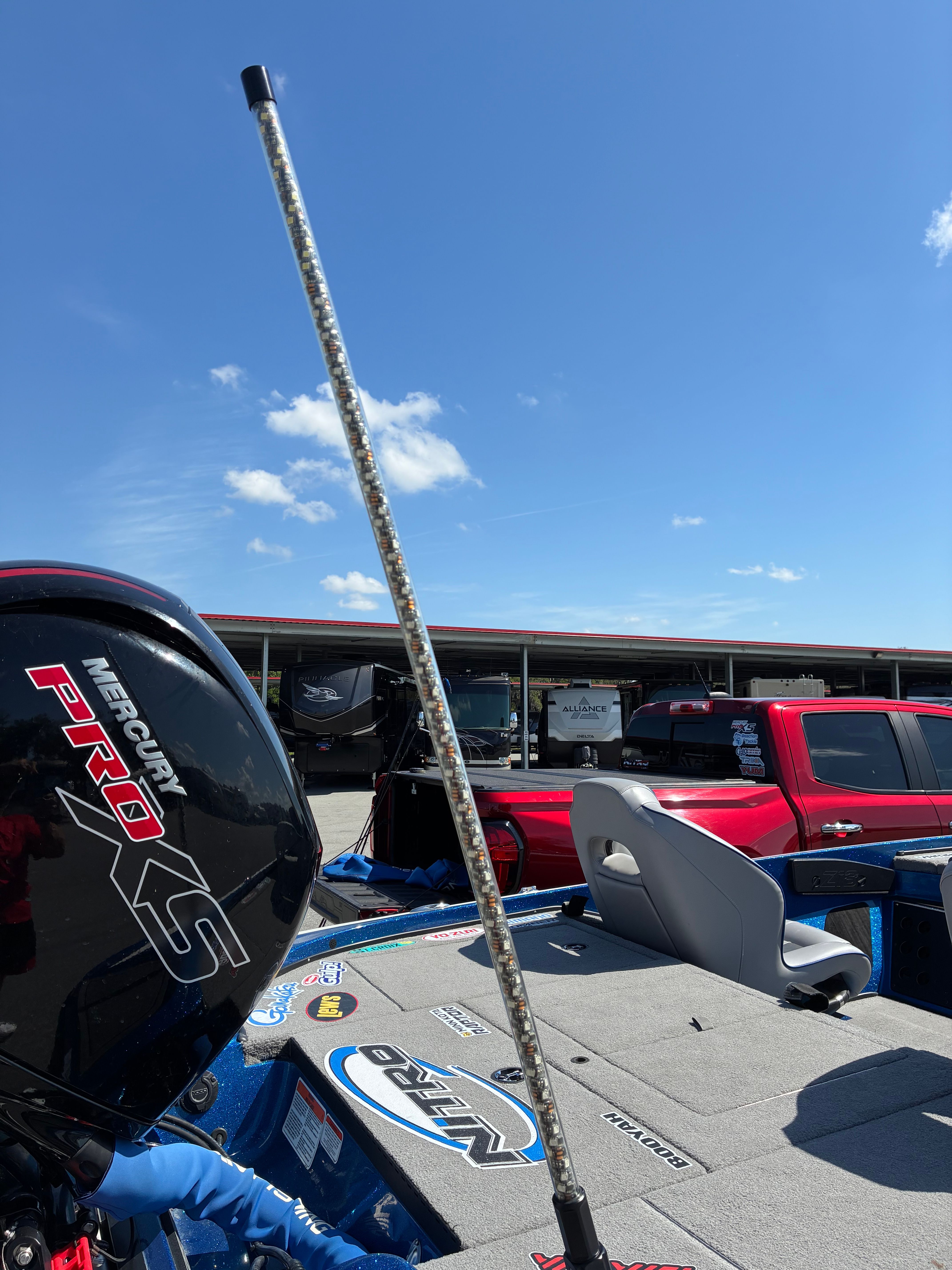2024 Nitro Z18 Pro boat with Mercury Pro XS engine.