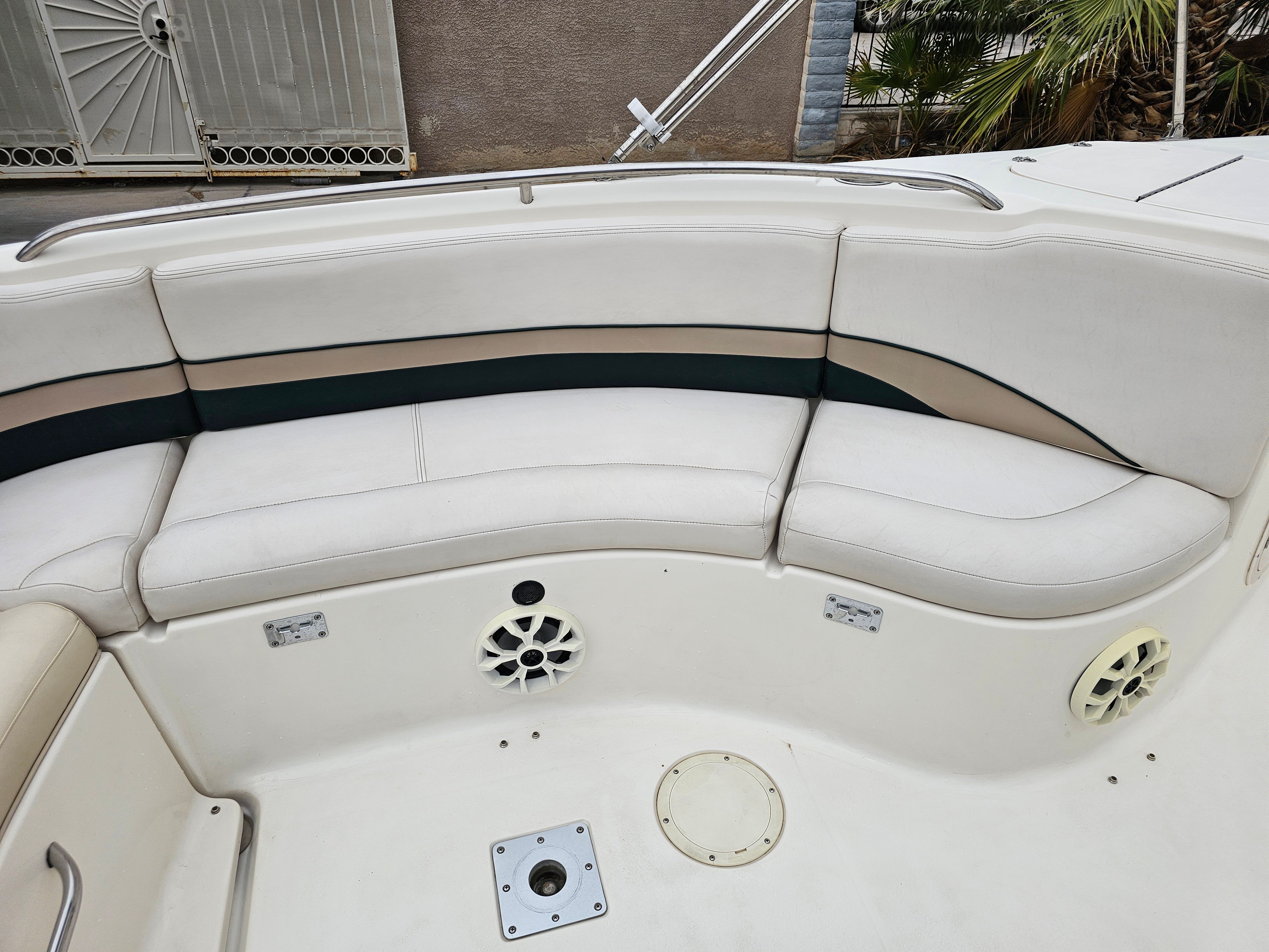 Interior of a 1998 Chaparral Sunesta 252 Special Edition boat.