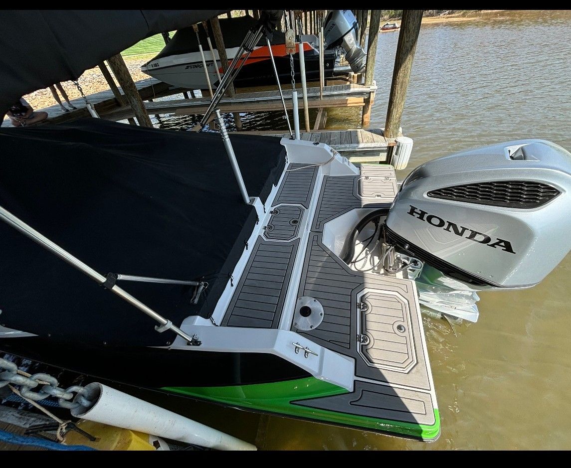 2023 Starcraft SVX 211 boat with Honda outboard motor.