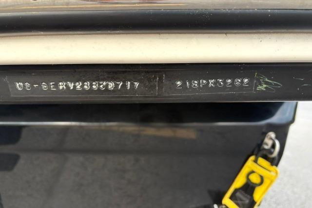 Hull identification number on 2017 Searay SPX210 boat, showing serial details.