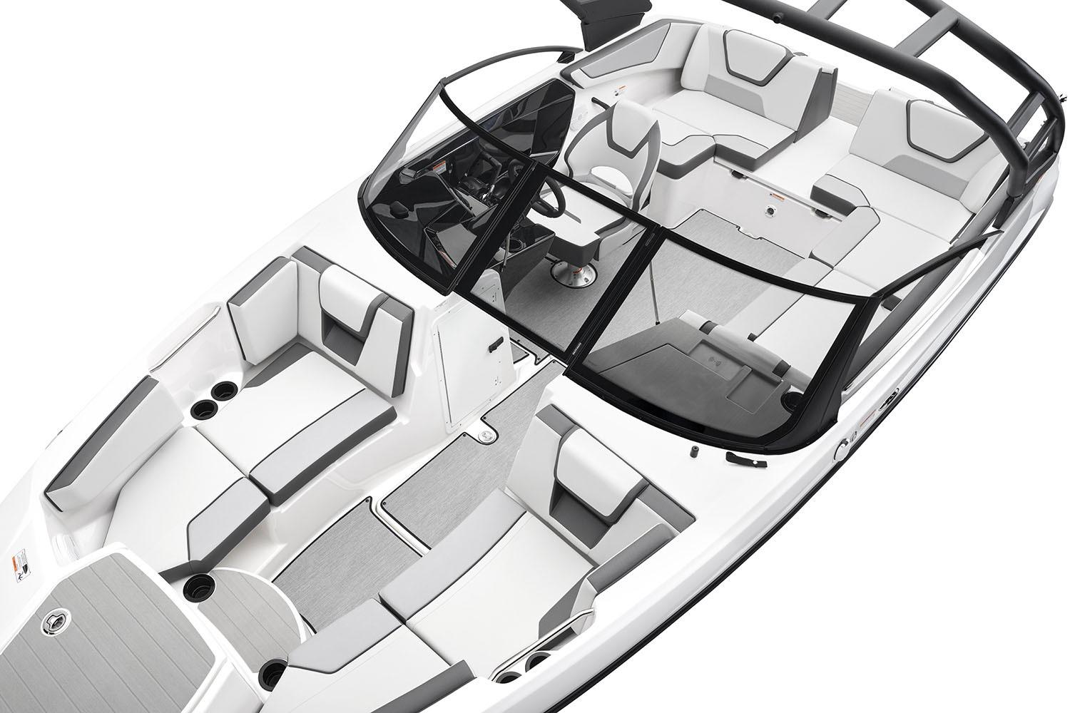 Manufacturer Provided Image: 2026 Yamaha Boats AR220 interior, featuring sleek seating and modern design.
